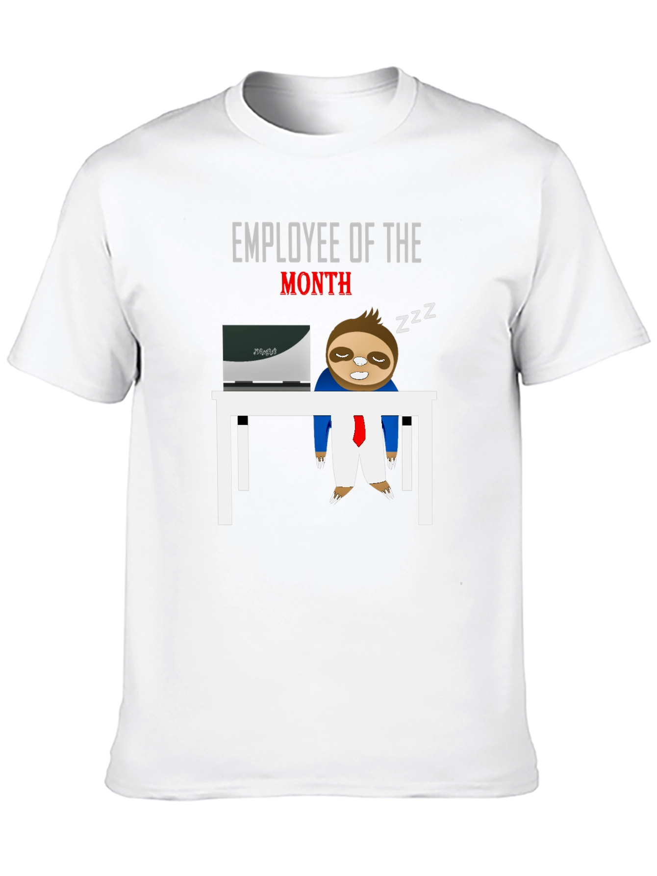 Employee of the Month Sloth Graphic T-Shirt