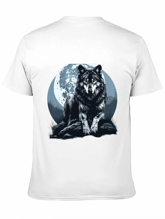 Wolf Moon Graphic Tee - Mens Black T-Shirt