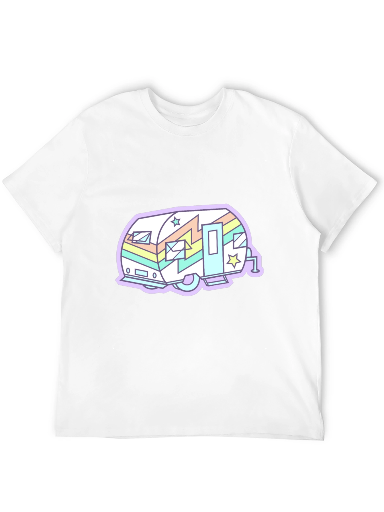 Retro Camper Graphic T-Shirt - Cool Black Tee