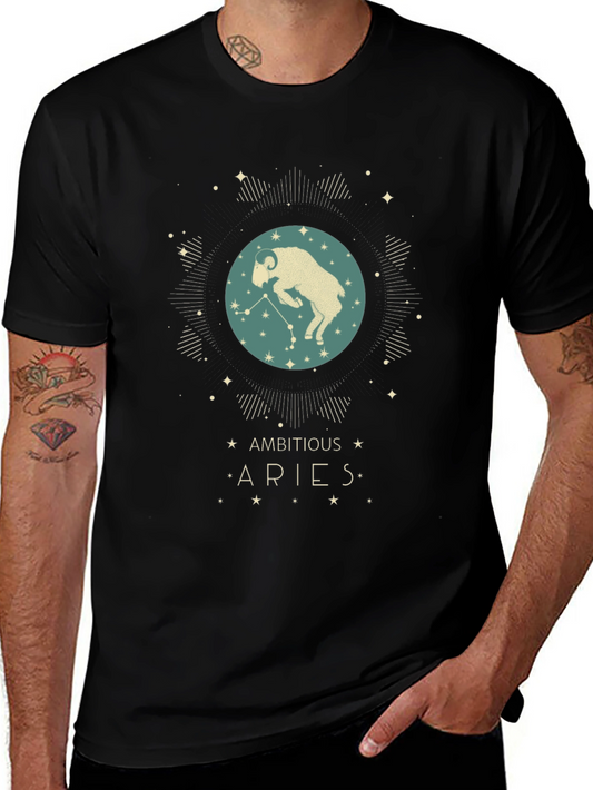 Aries Zodiac T-Shirt - Ambitious Star Sign Tee