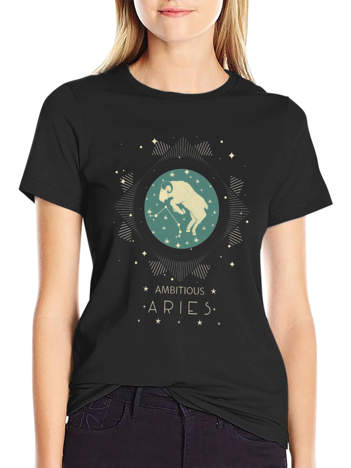 Aries Zodiac T-Shirt - Ambitious Star Sign Tee