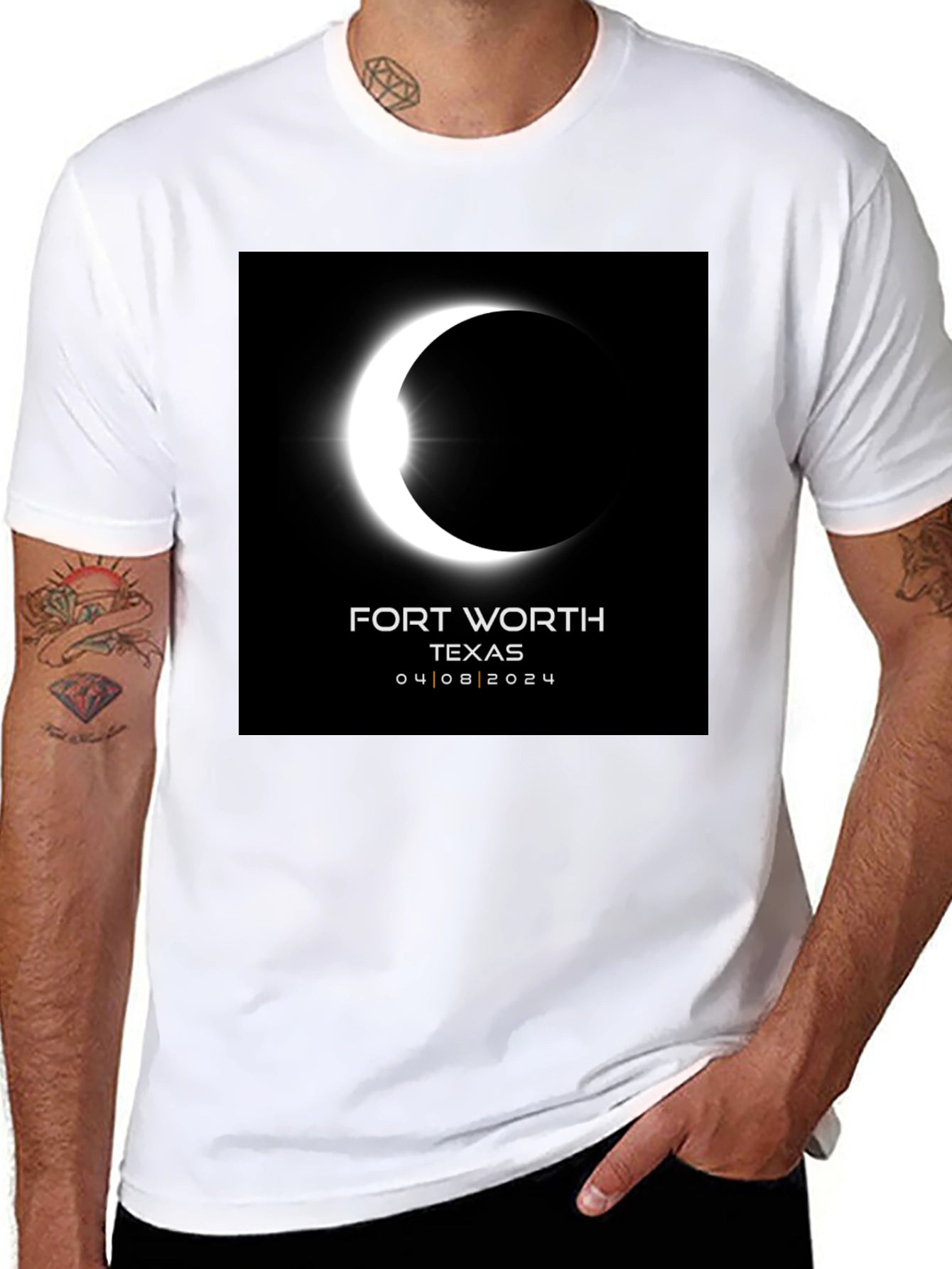 Fort Worth Texas Eclipse 2024 T-Shirt