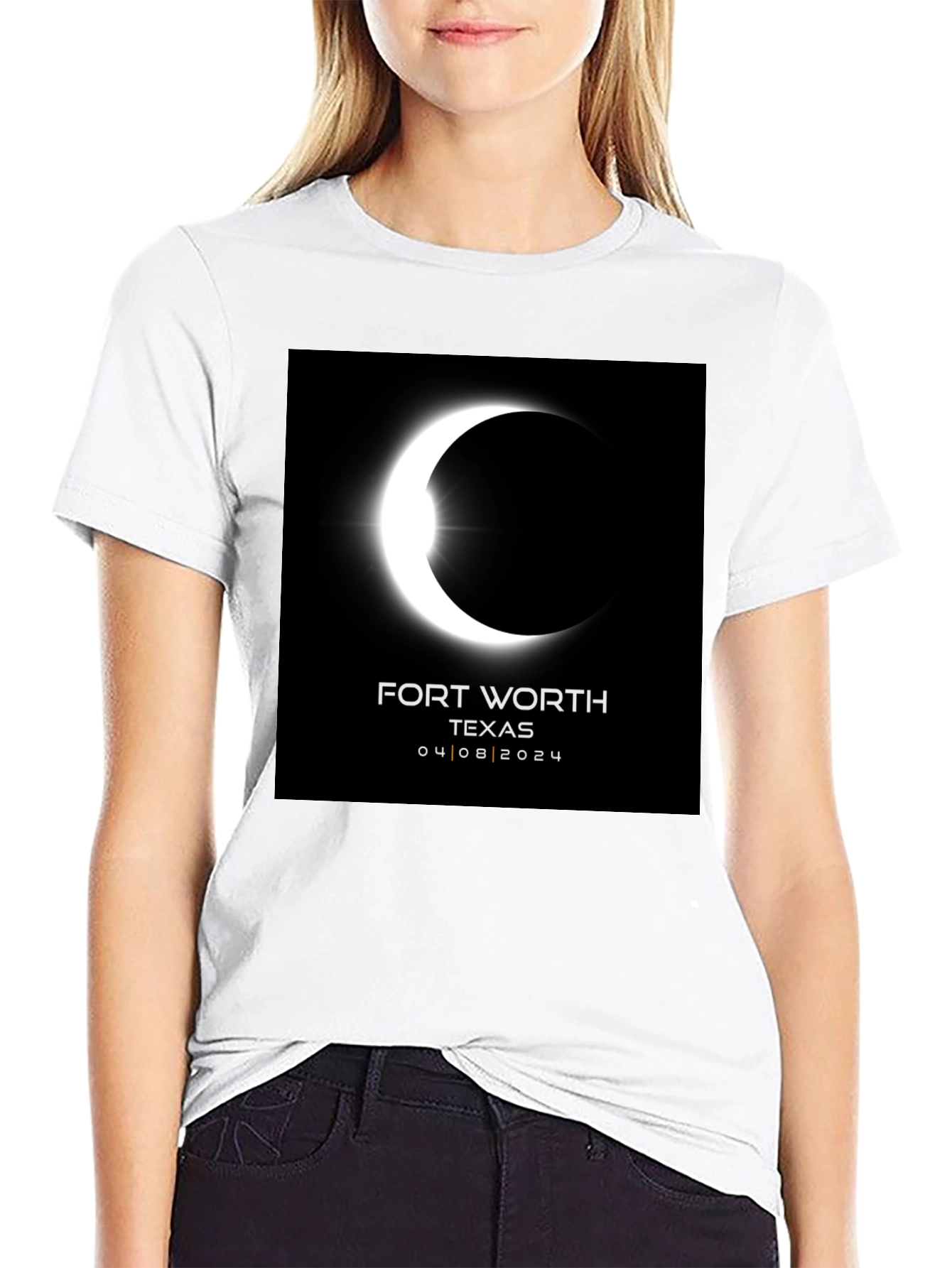 Fort Worth Texas Eclipse 2024 T-Shirt