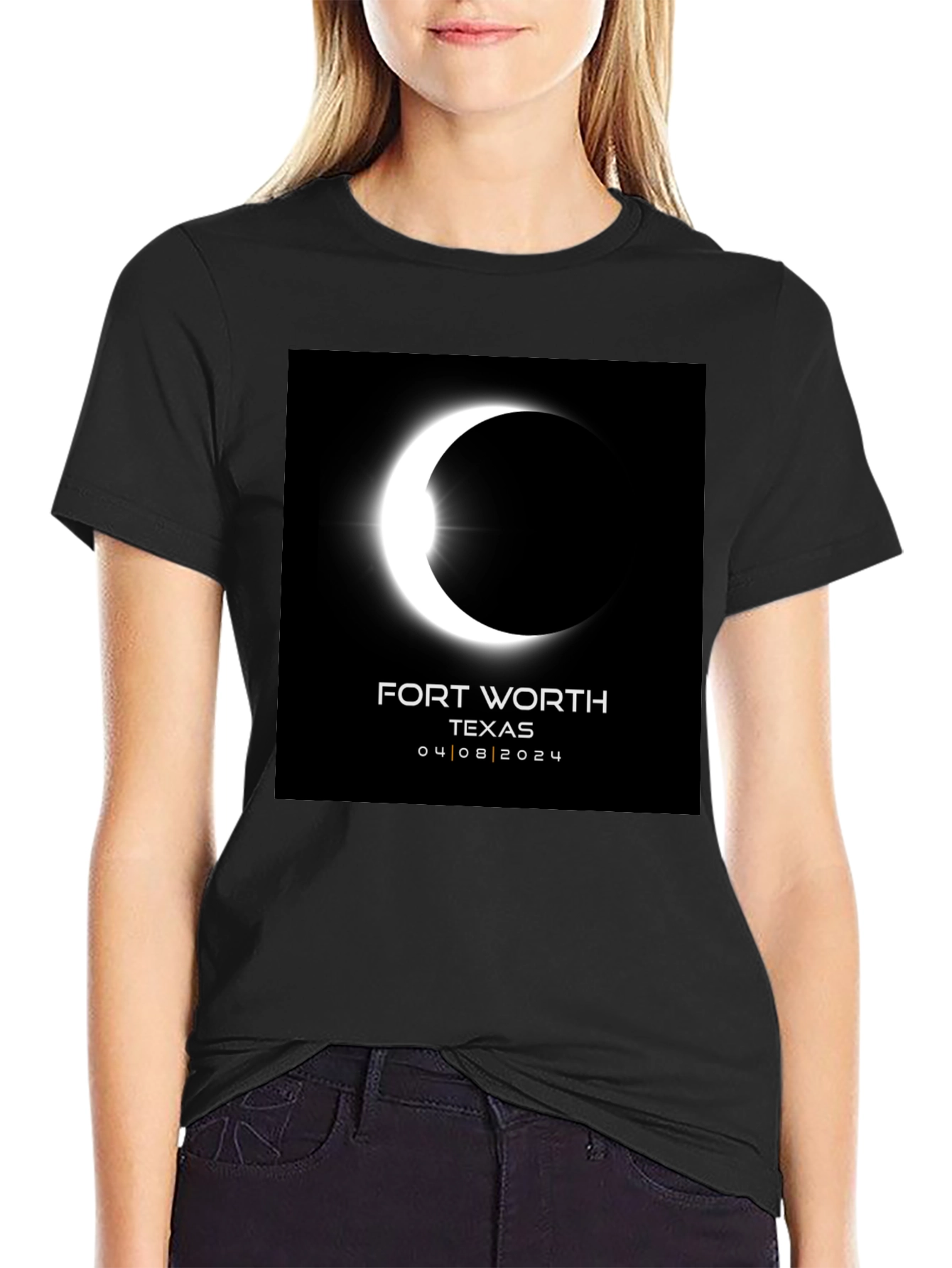 Fort Worth Texas Eclipse 2024 T-Shirt