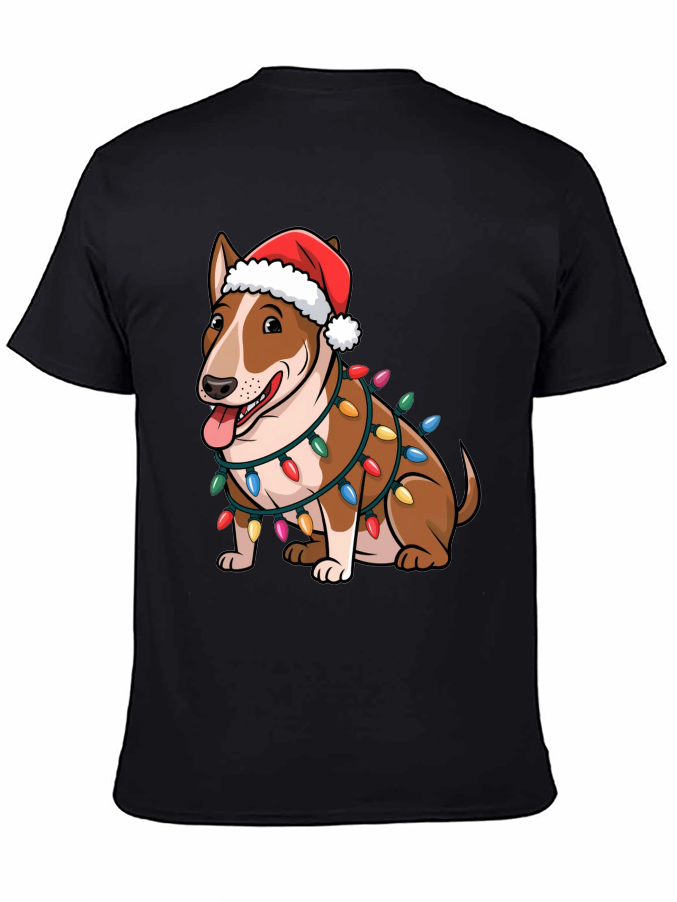 Festive Bull Terrier Holiday T-Shirt