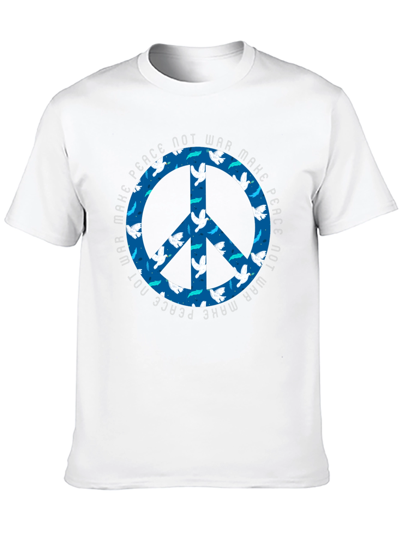 Make Peace Not War Dove Peace Sign T-Shirt