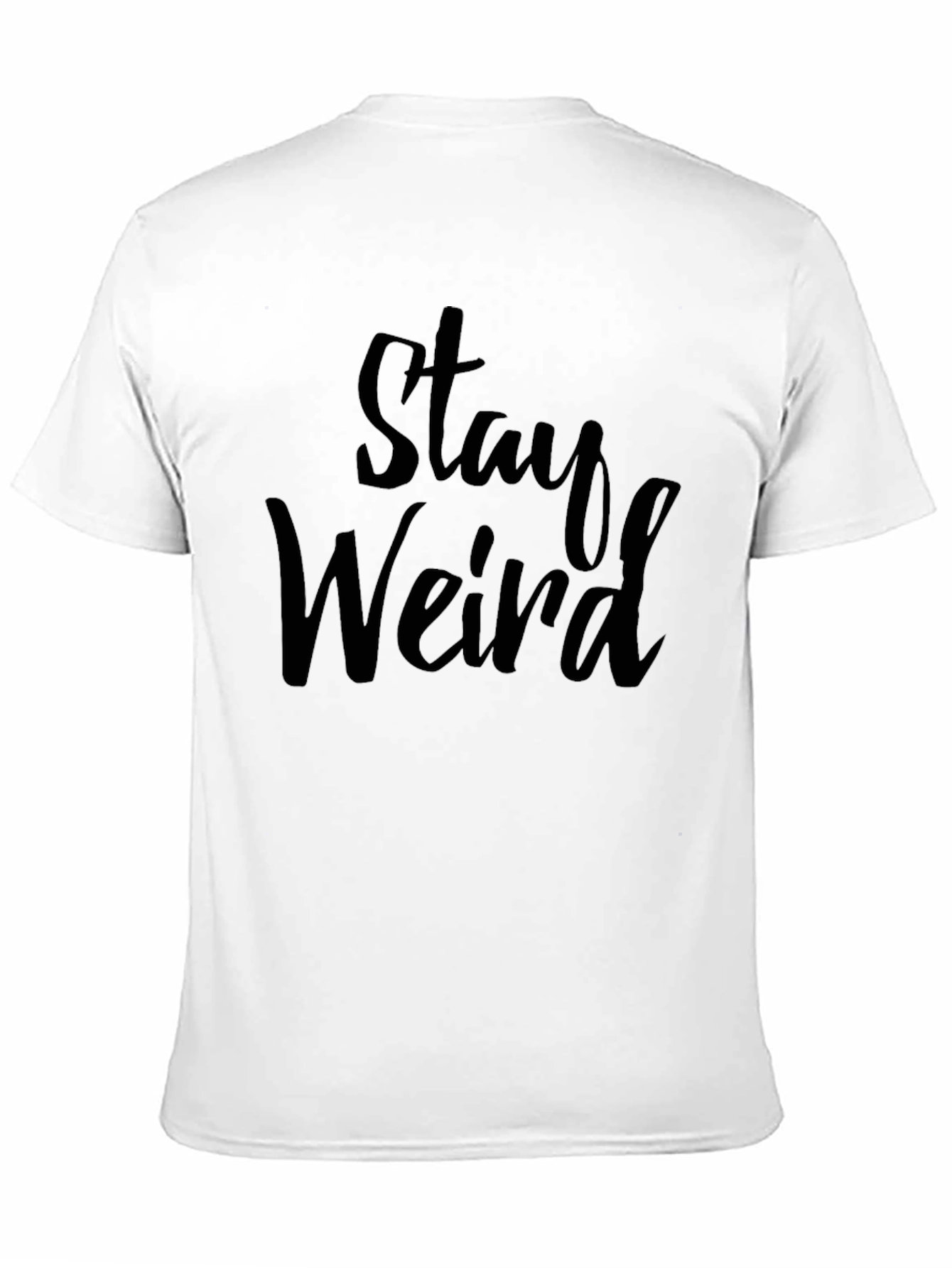 Stay Weird Graphic Tee - Mens Black T-Shirt