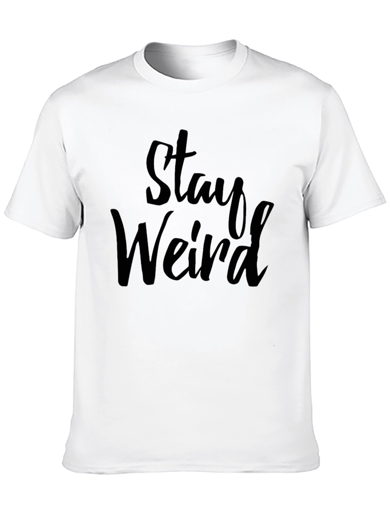 Stay Weird Graphic Tee - Mens Black T-Shirt
