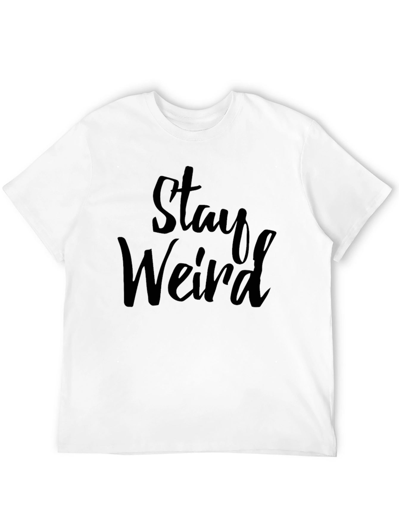 Stay Weird Graphic Tee - Mens Black T-Shirt