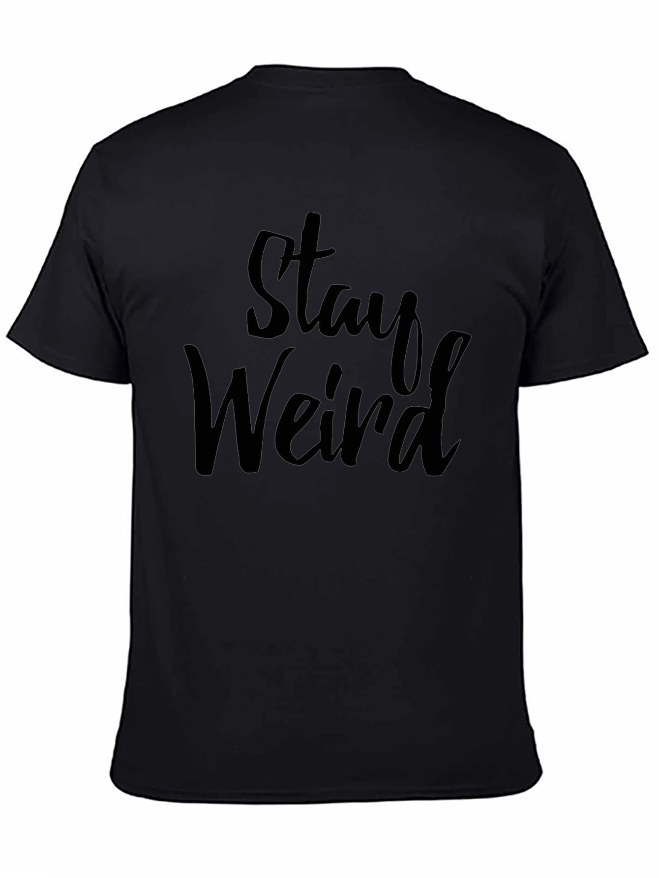 Stay Weird Graphic Tee - Mens Black T-Shirt