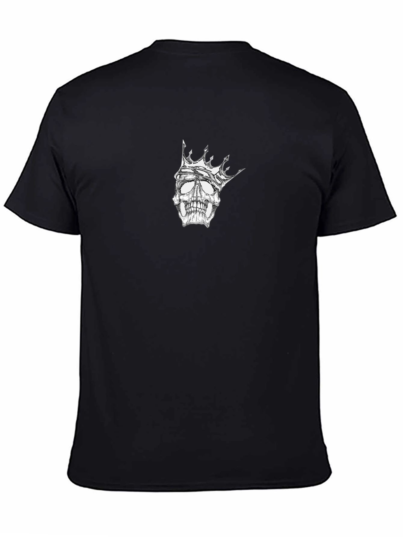 Skull King Graphic Tee - Black Cotton T-Shirt