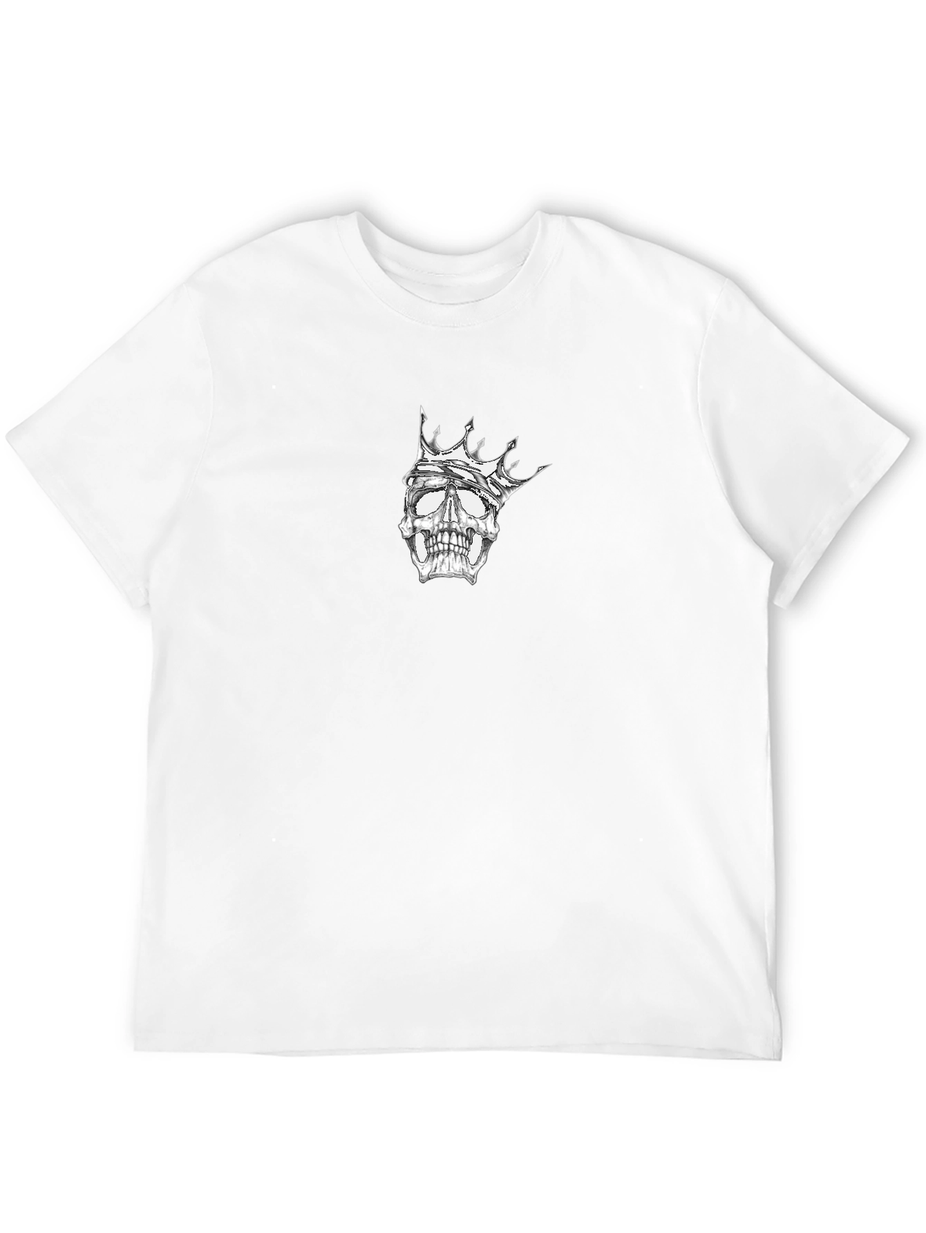 Skull King Graphic Tee - Black Cotton T-Shirt