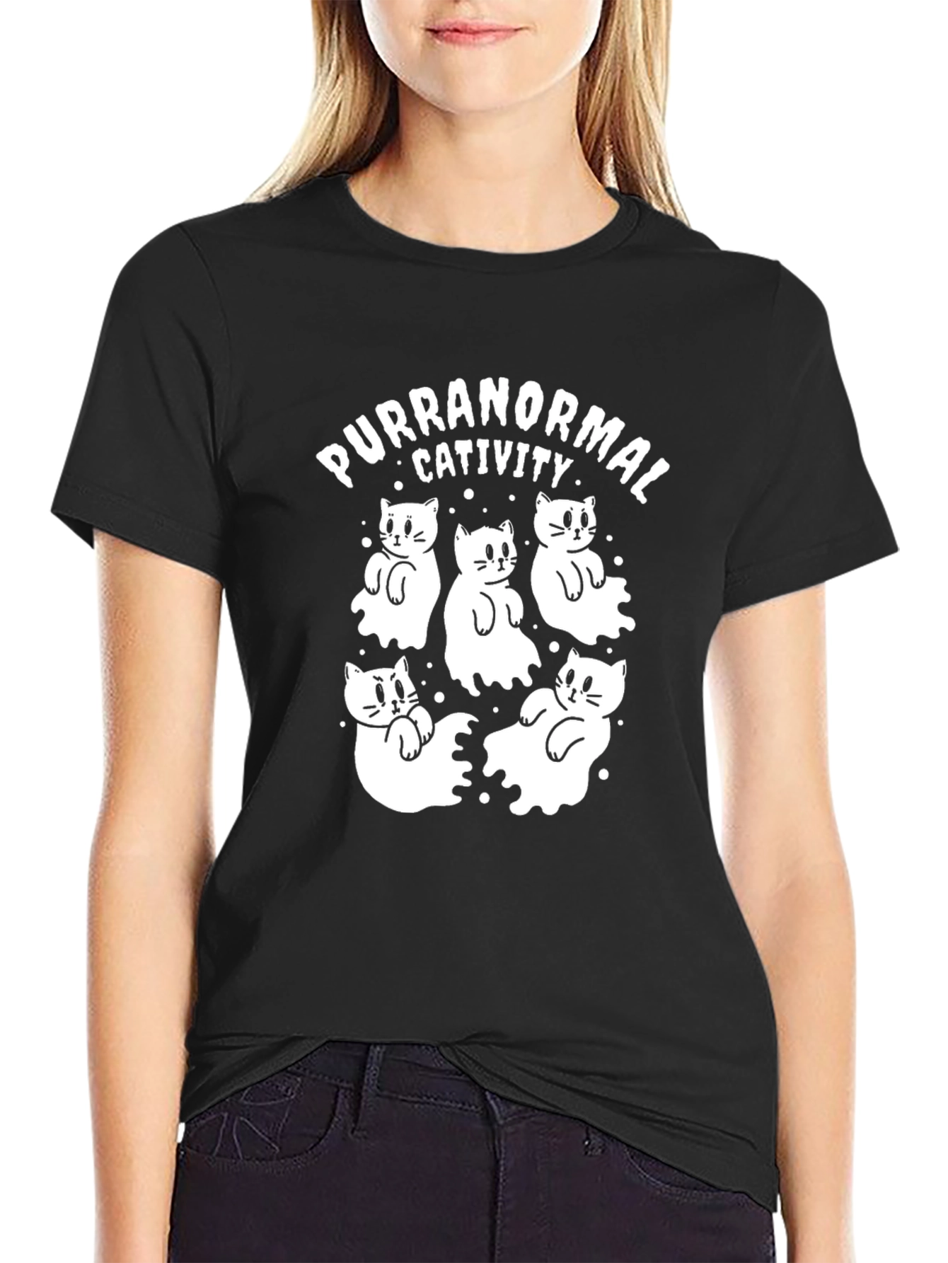 Purranormal Activity Black T-Shirt