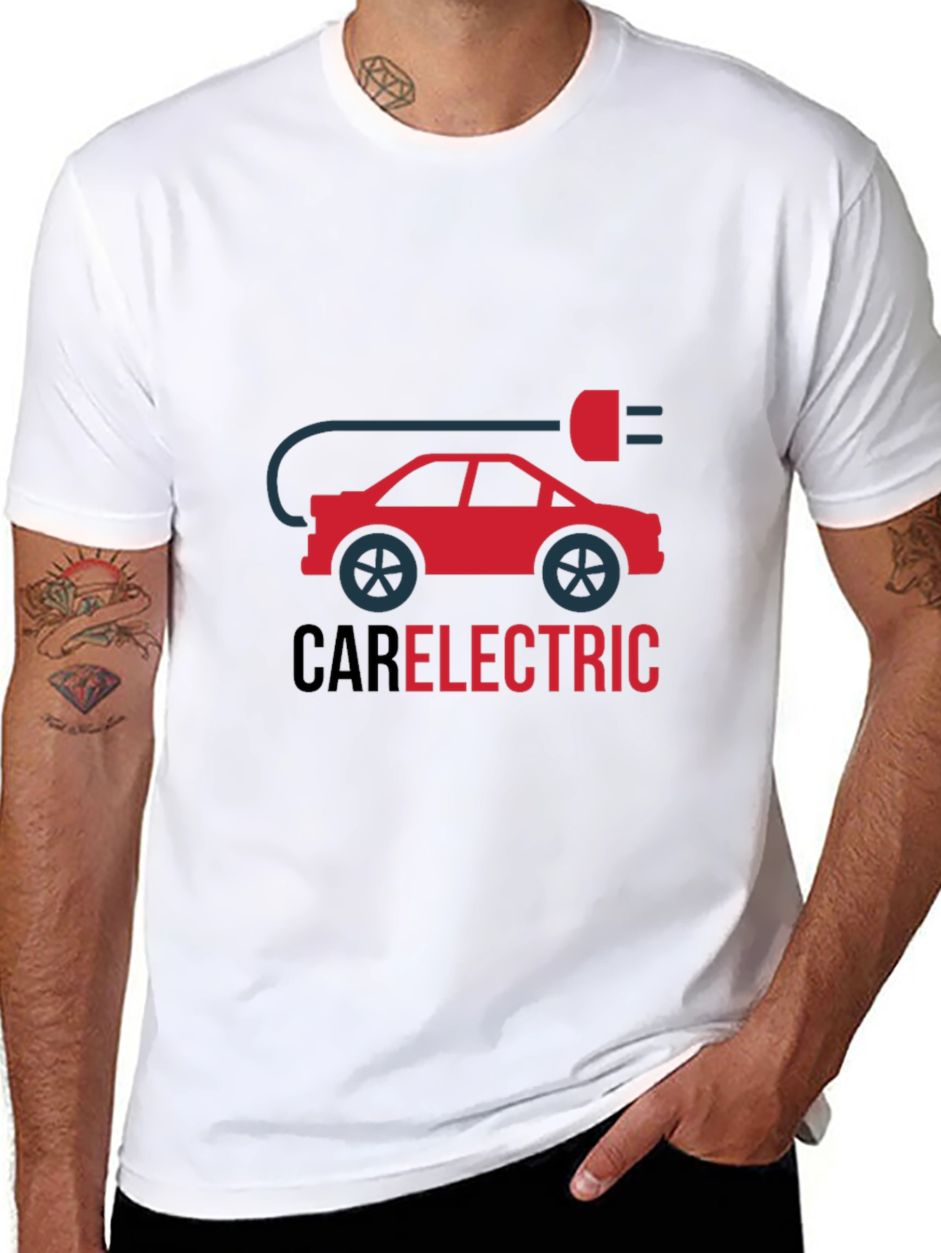 Electric Car Graphic Tee - Modern Comfort