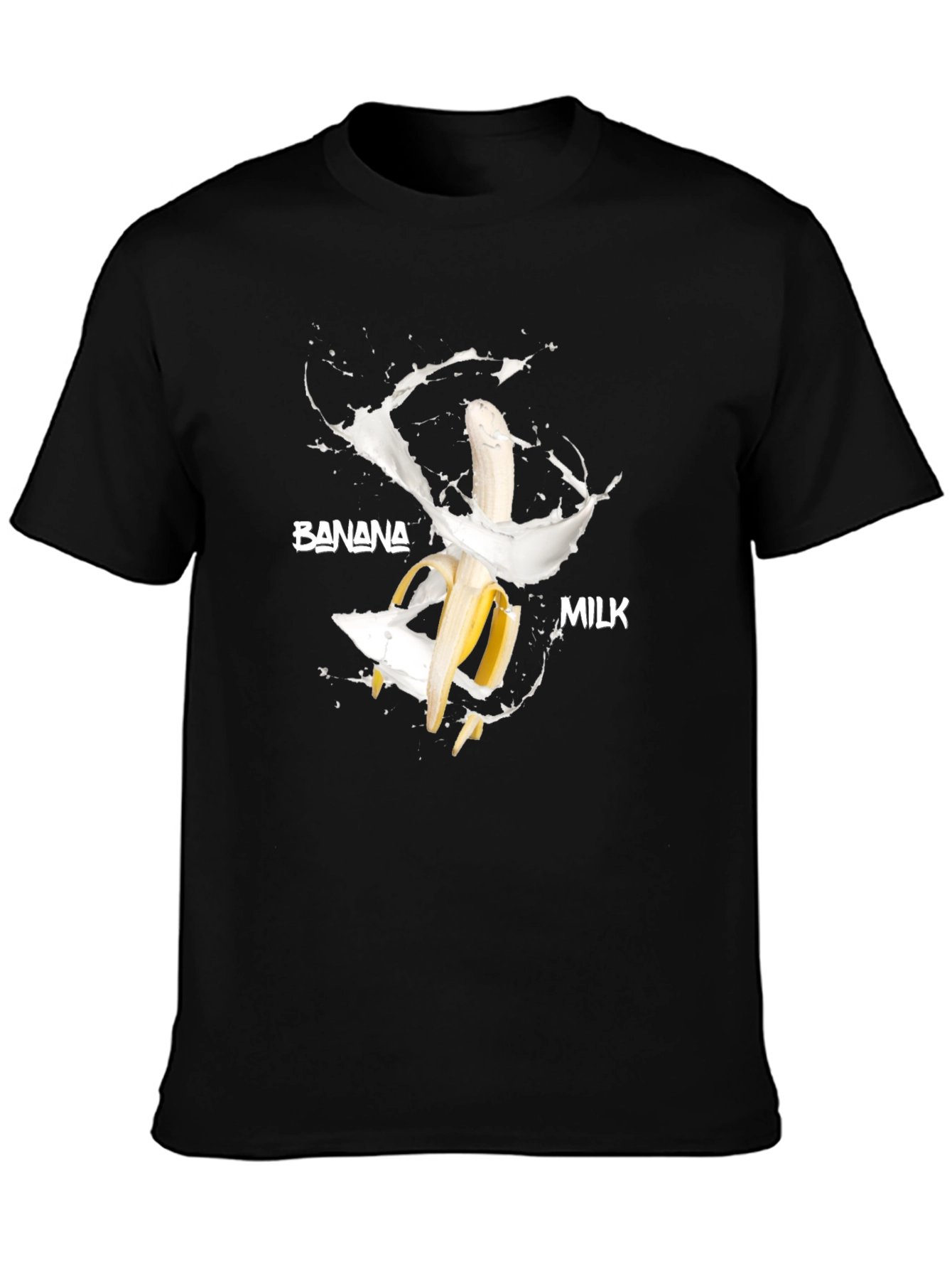 Banana Milk T-Shirt - Funny Food Graphic Tee