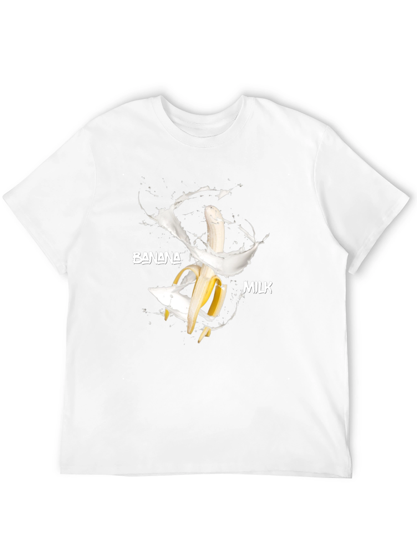 Banana Milk T-Shirt - Funny Food Graphic Tee