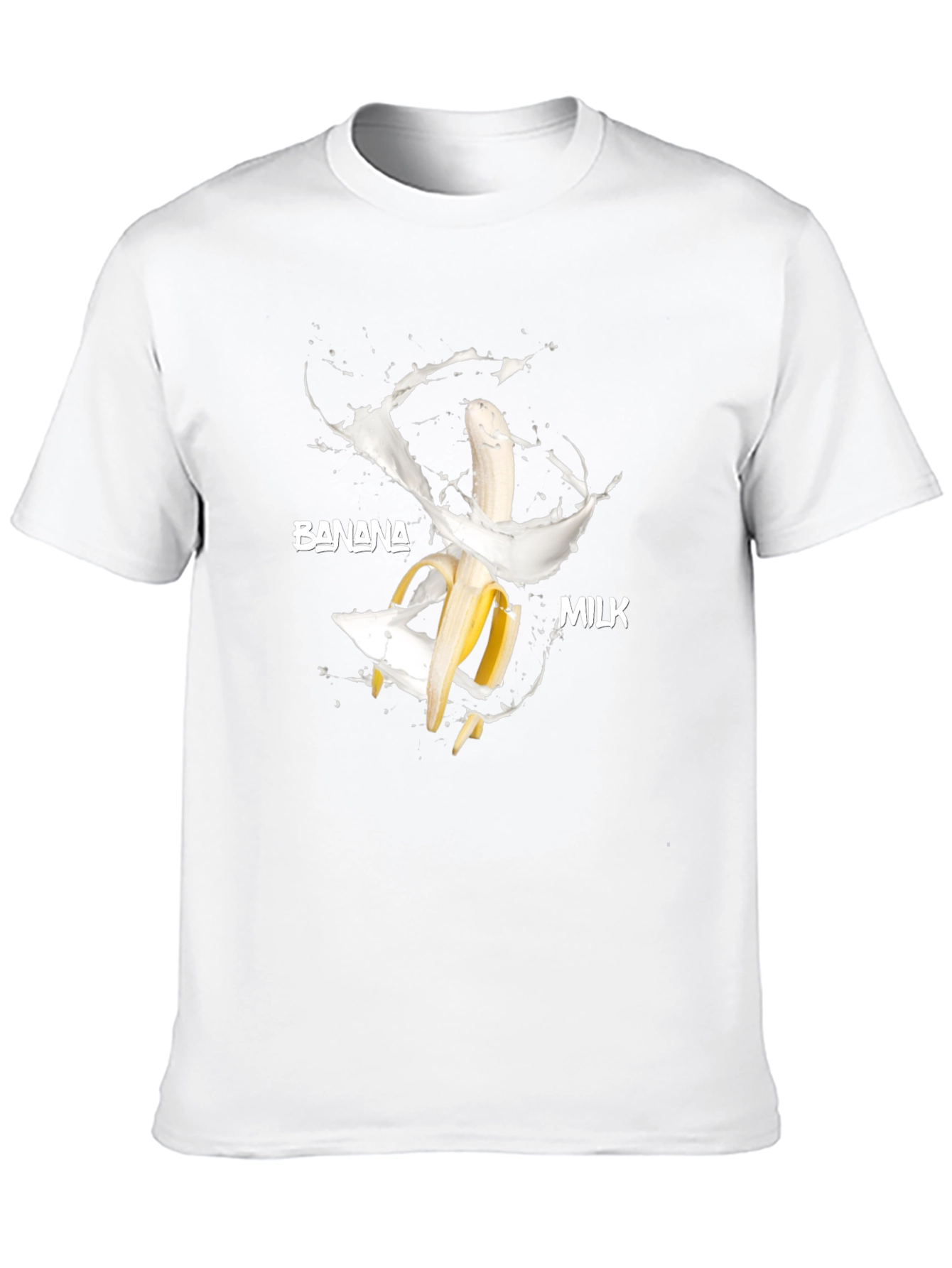 Banana Milk T-Shirt - Funny Food Graphic Tee
