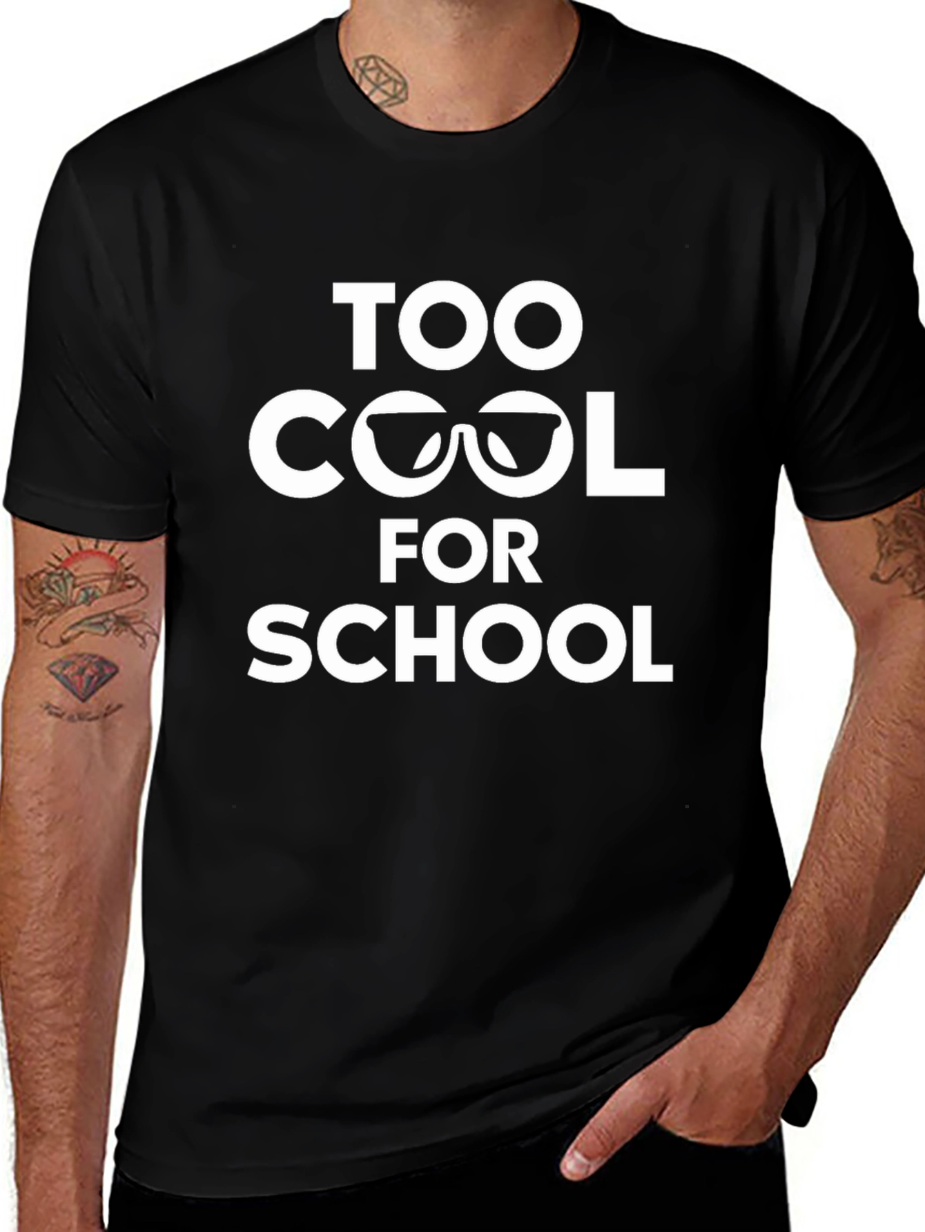 Too Cool for School Black T-Shirt