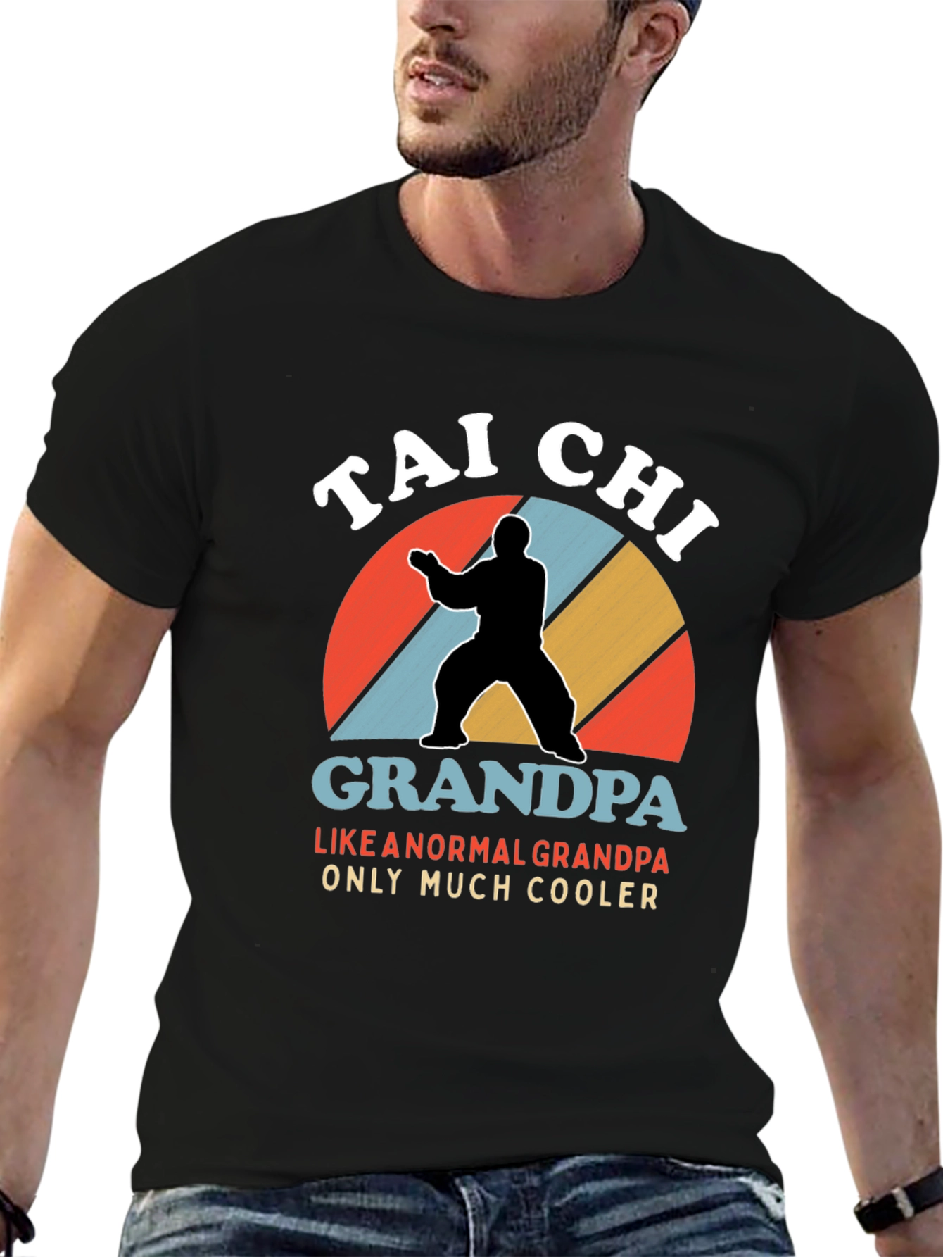 Tai Chi Grandpa T-Shirt - Cool Grandfather Gift