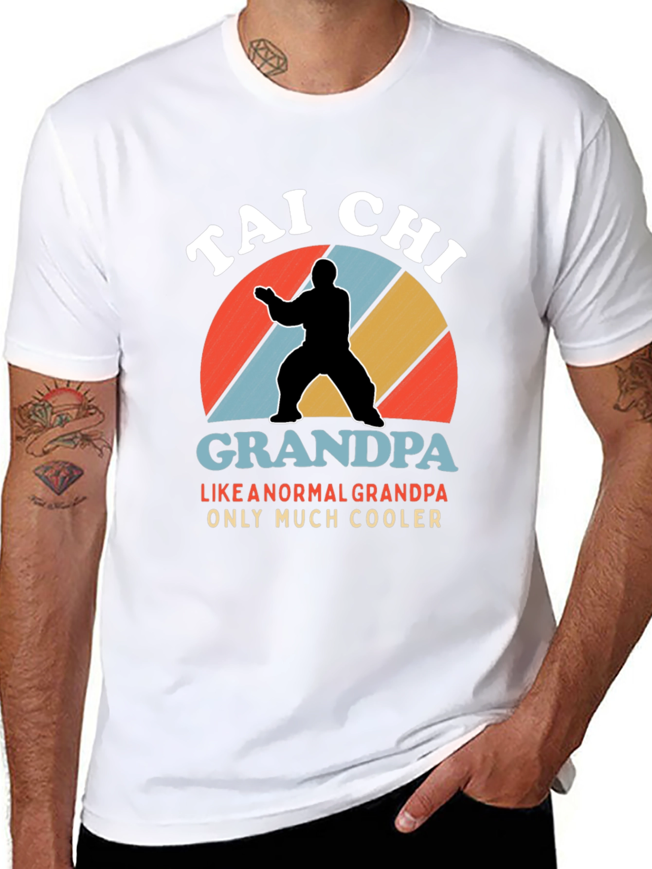 Tai Chi Grandpa T-Shirt - Cool Grandfather Gift