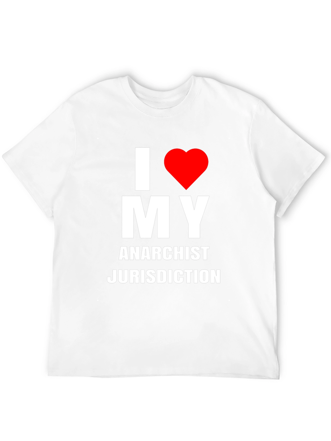 I Heart My Anarchist Jurisdiction Black T-Shirt