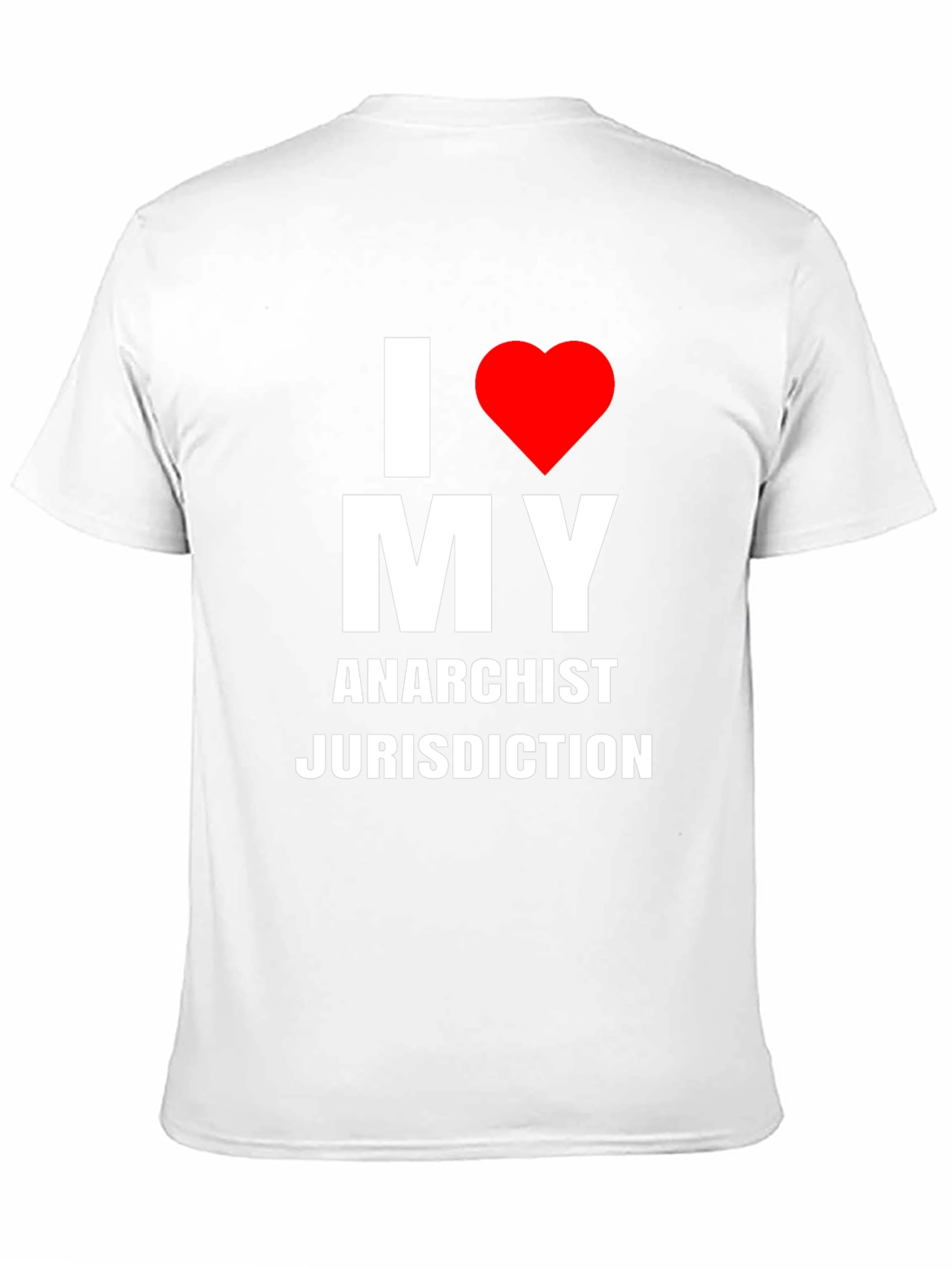 I Heart My Anarchist Jurisdiction Black T-Shirt
