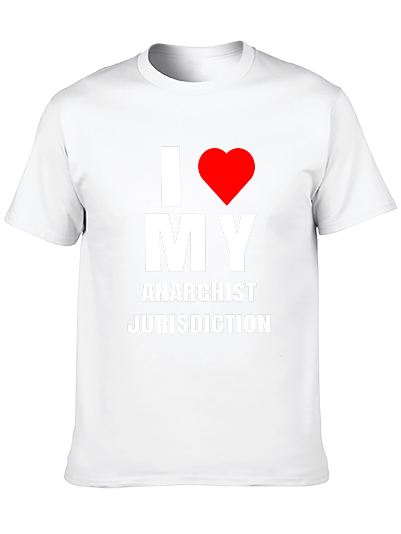 I Heart My Anarchist Jurisdiction Black T-Shirt