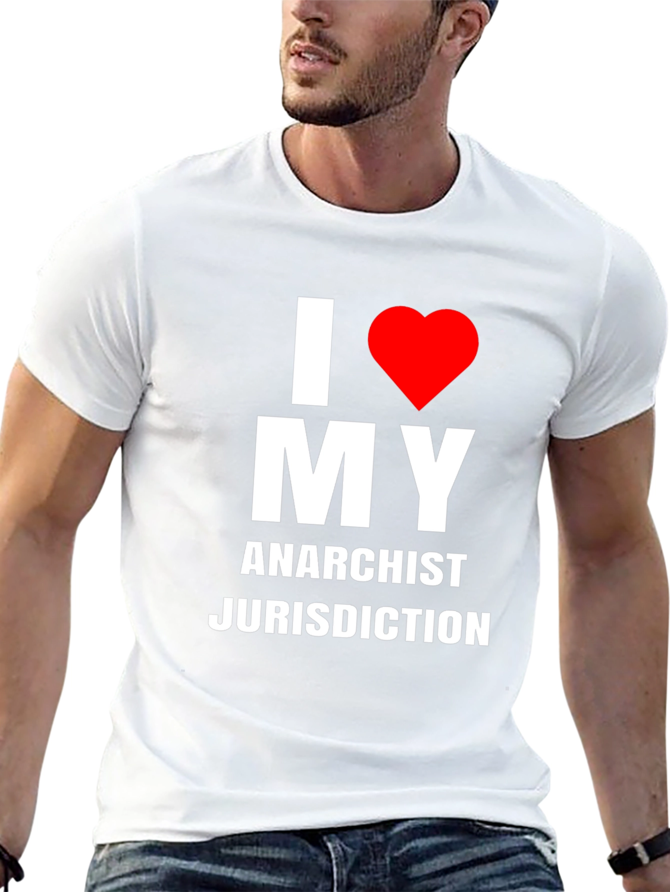 I Heart My Anarchist Jurisdiction Black T-Shirt
