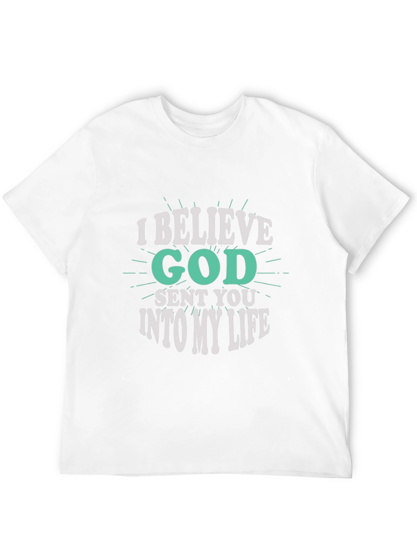 I Believe God Sent You Black Graphic Tee
