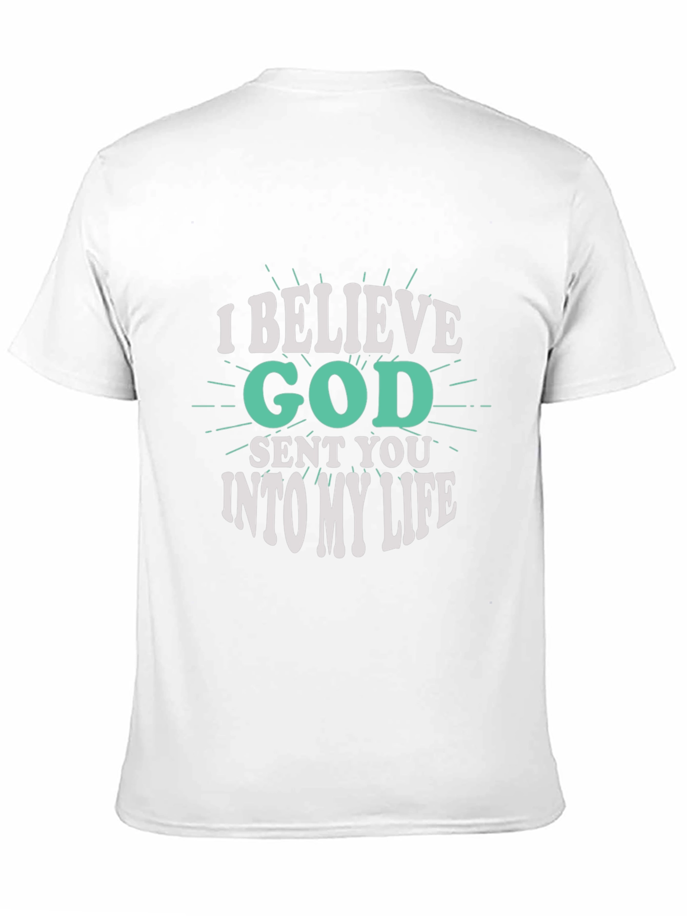 I Believe God Sent You Black Graphic Tee