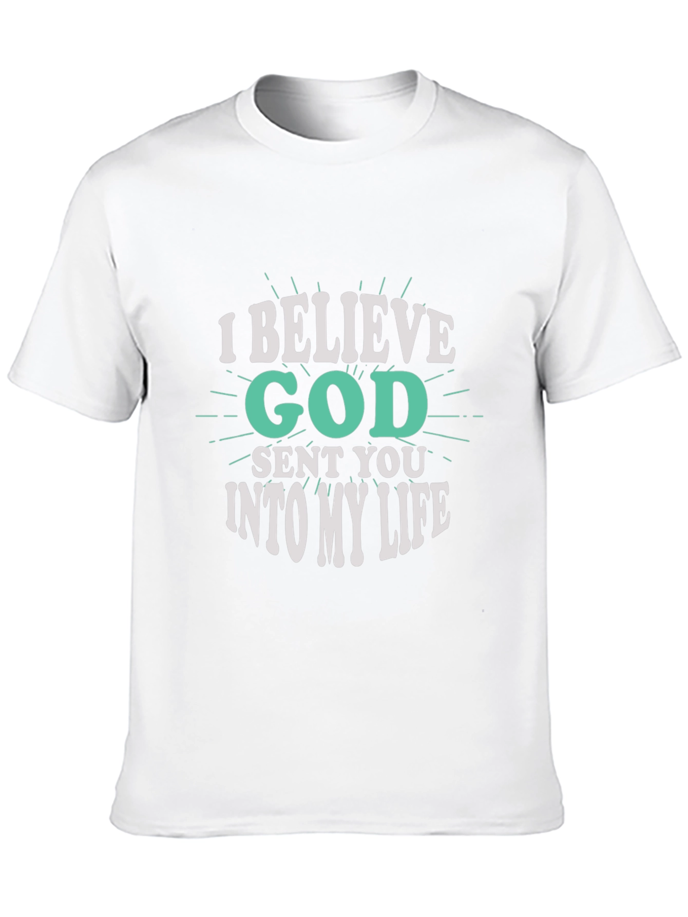I Believe God Sent You Black Graphic Tee