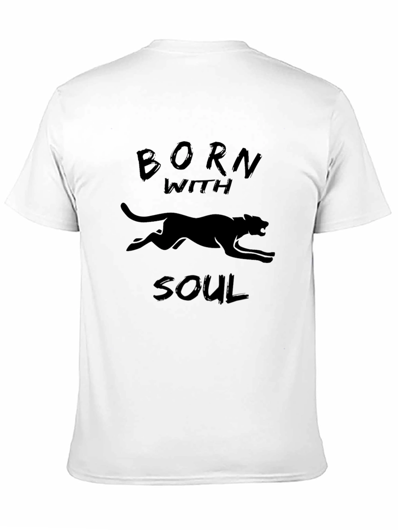 Born with Soul Black Panther Graphic T-Shirt