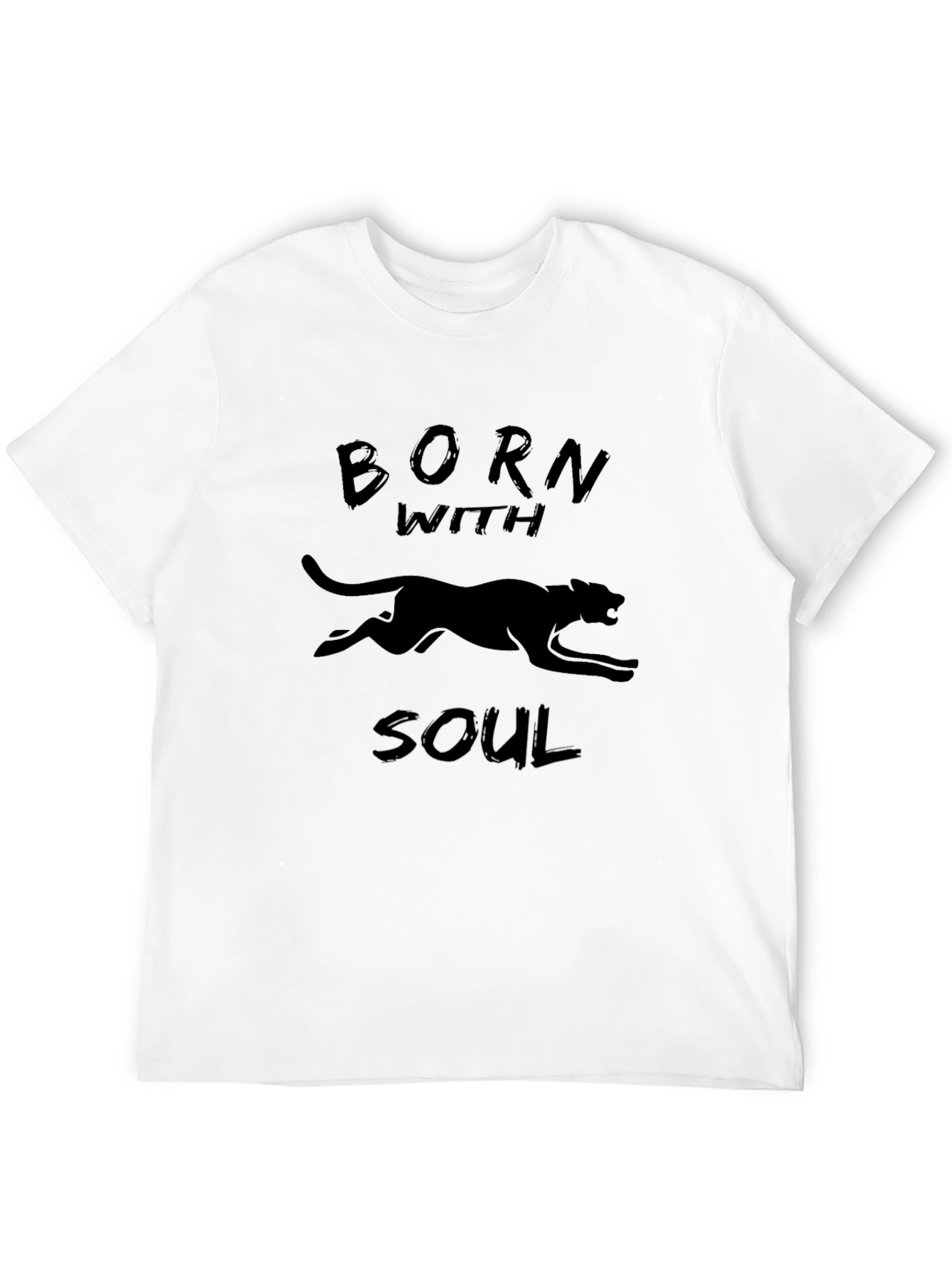 Born with Soul Black Panther Graphic T-Shirt
