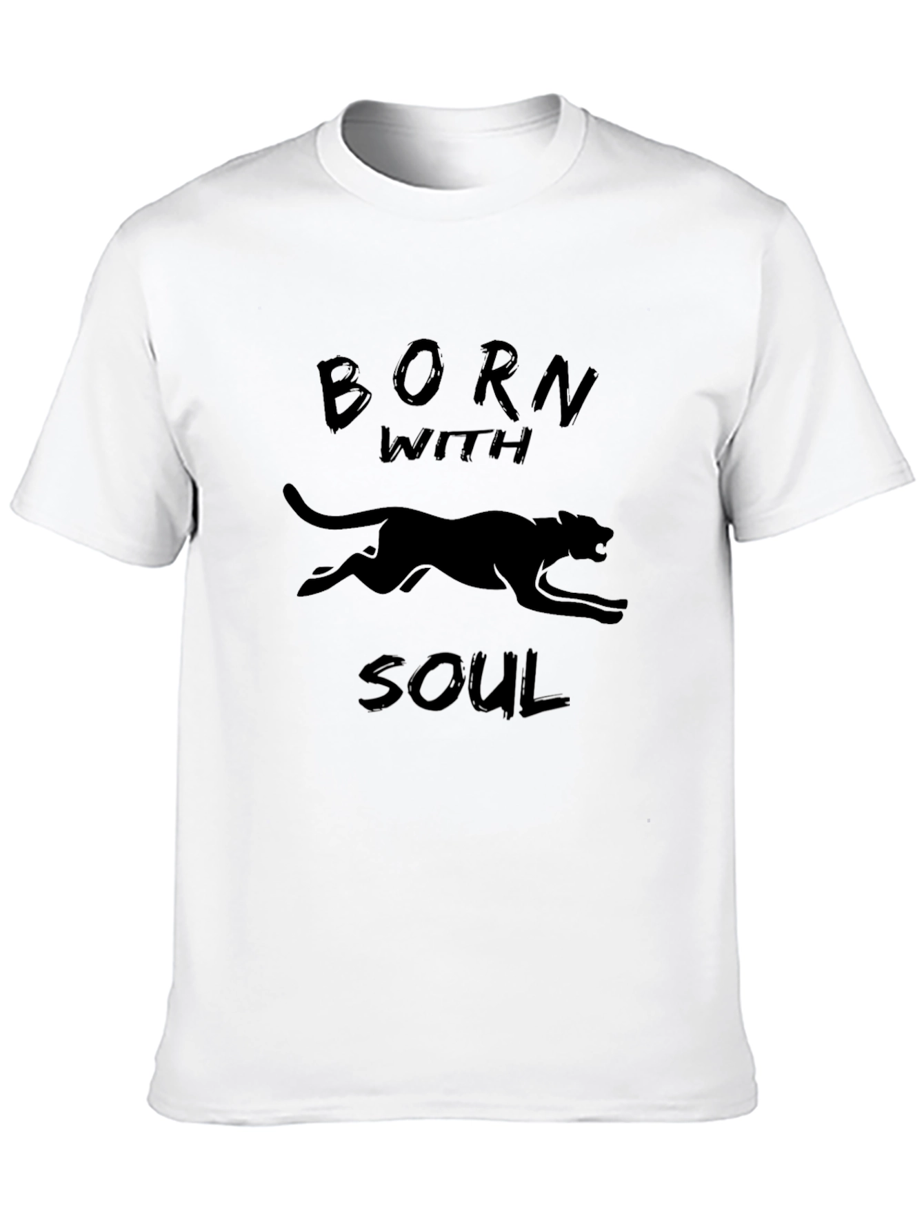 Born with Soul Black Panther Graphic T-Shirt