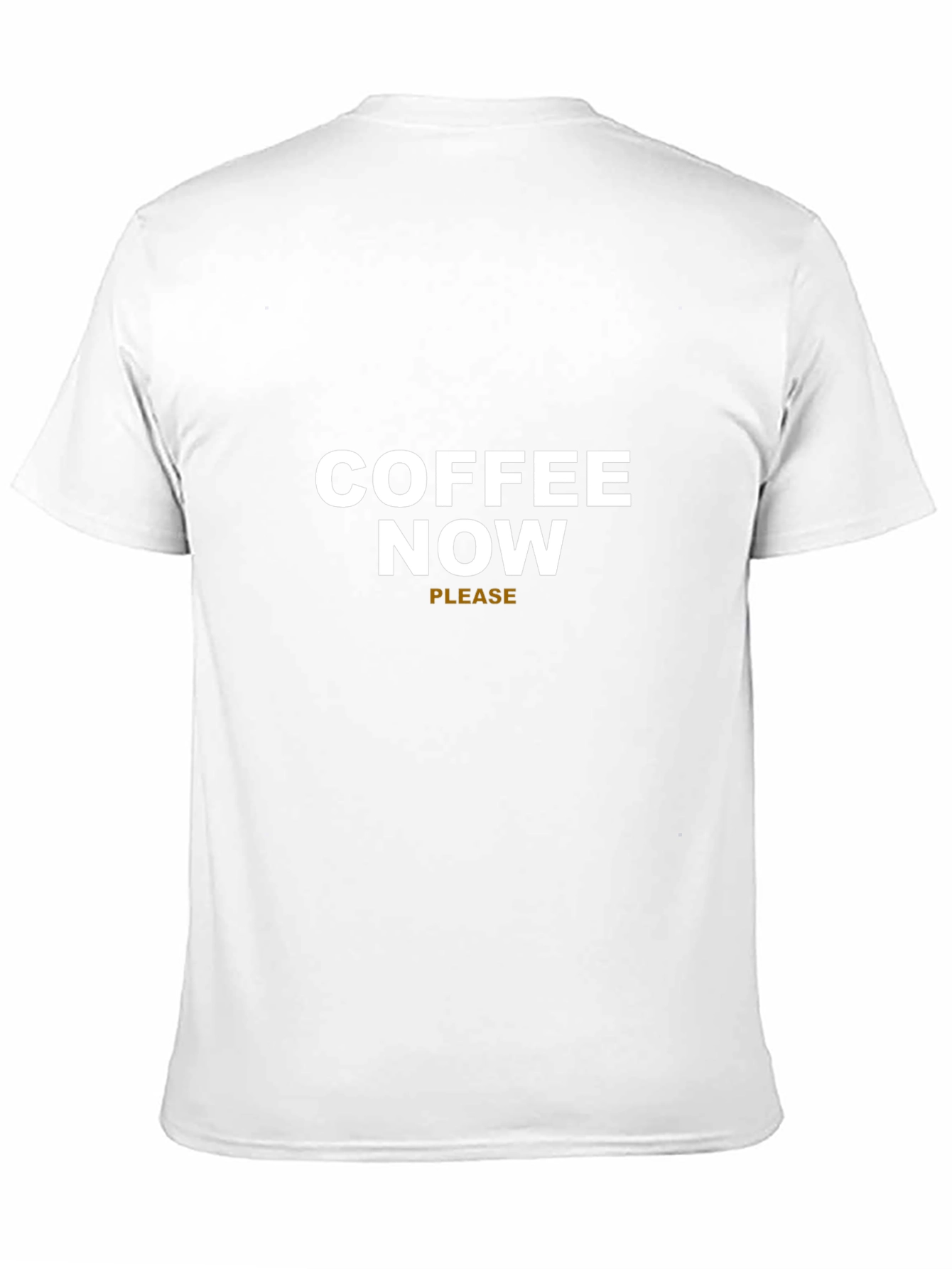 Coffee Now Please Graphic Tee - Black Cotton T-Shirt
