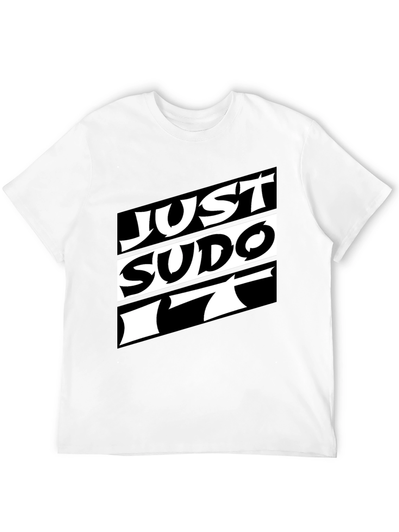 Just Sudo It T-Shirt - Black Graphic Tee