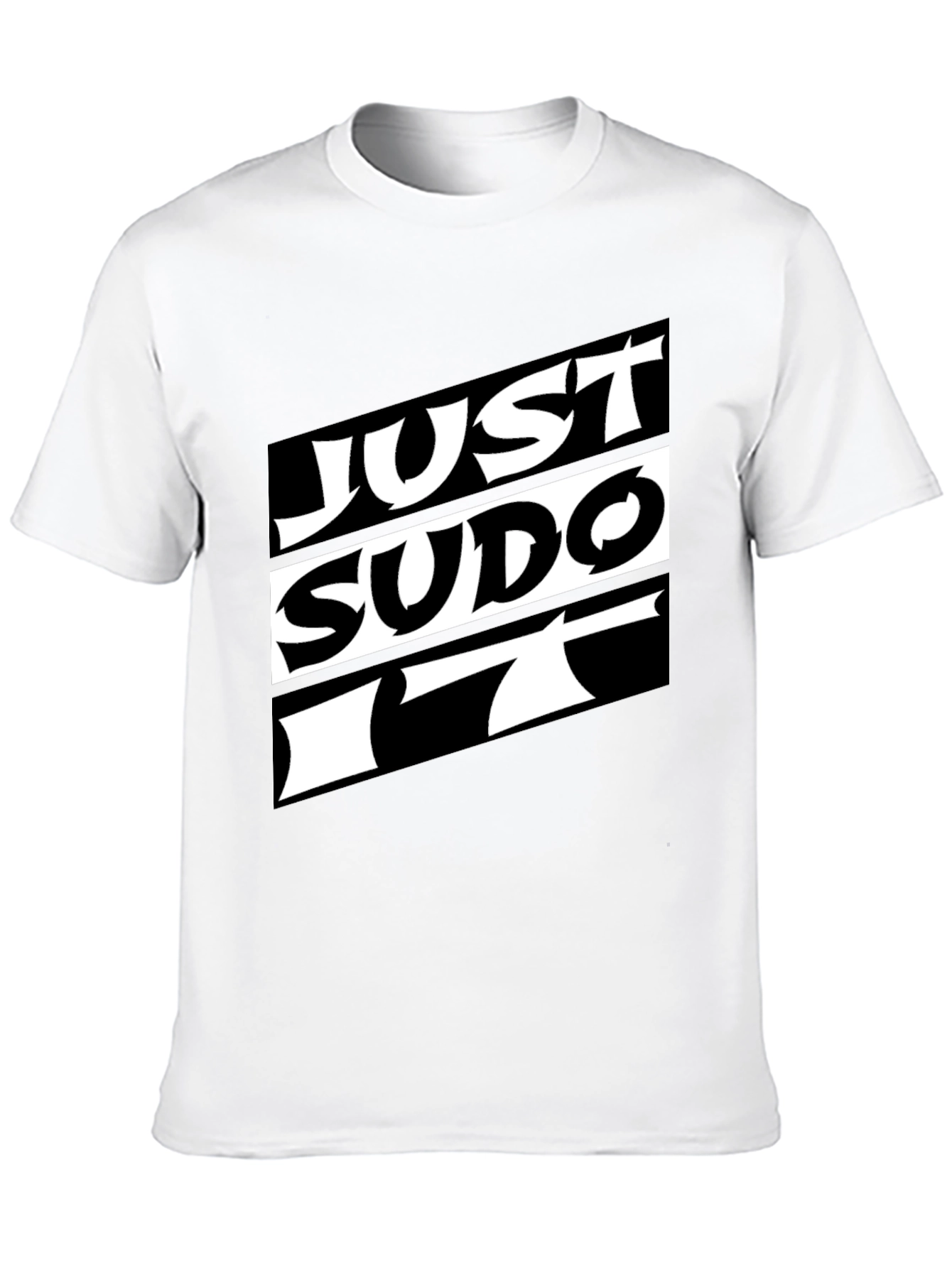 Just Sudo It T-Shirt - Black Graphic Tee