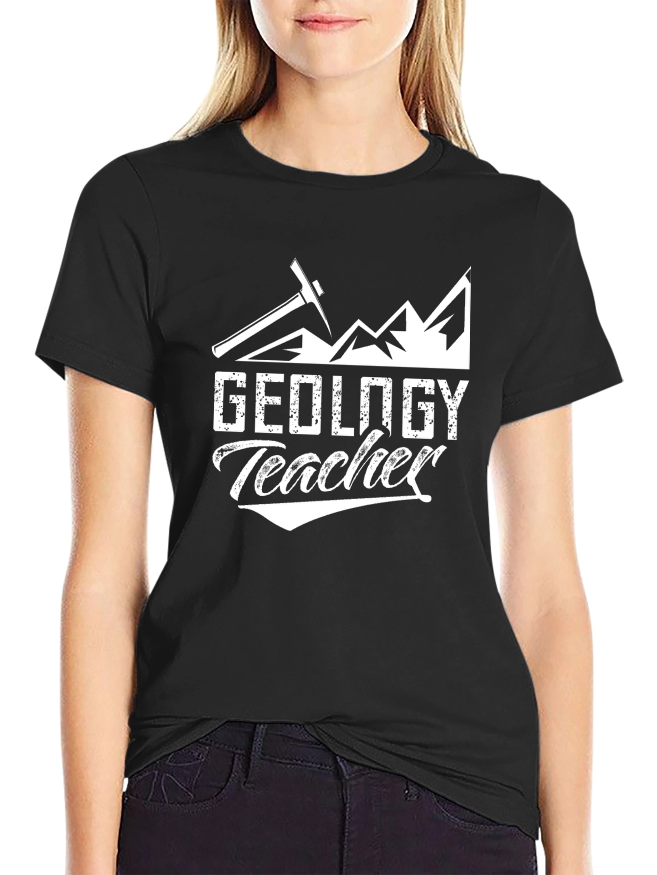 Geology Teacher Black T-Shirt