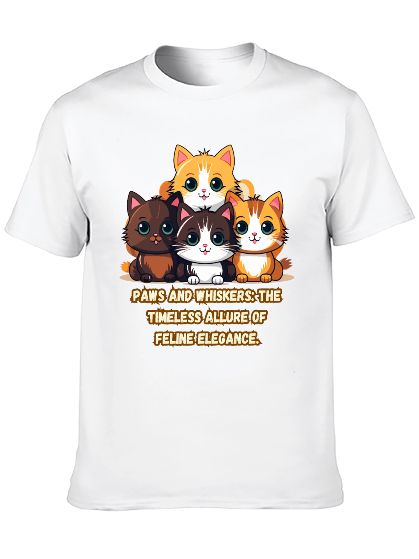 Cute Cat Elegance T-Shirt