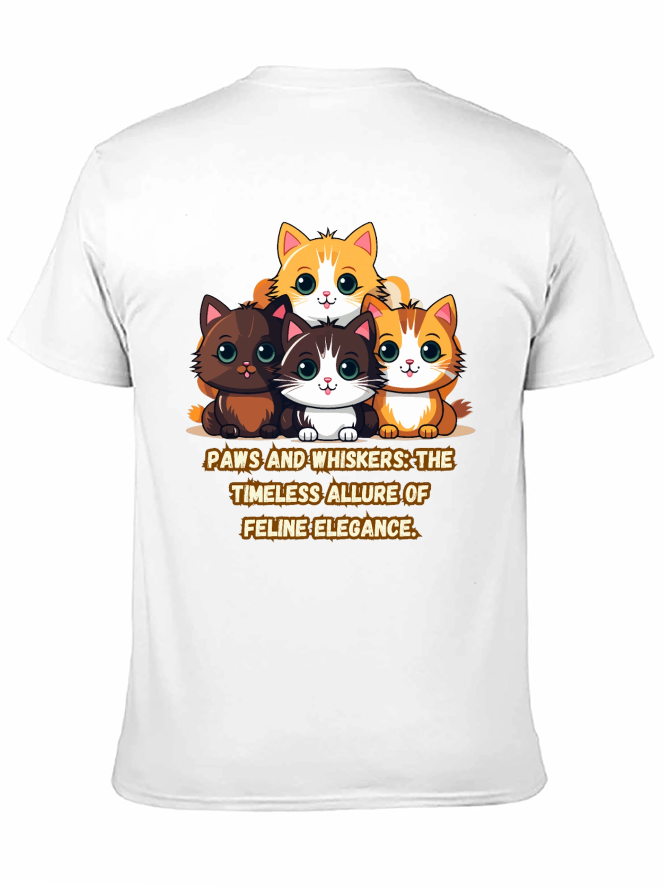 Cute Cat Elegance T-Shirt