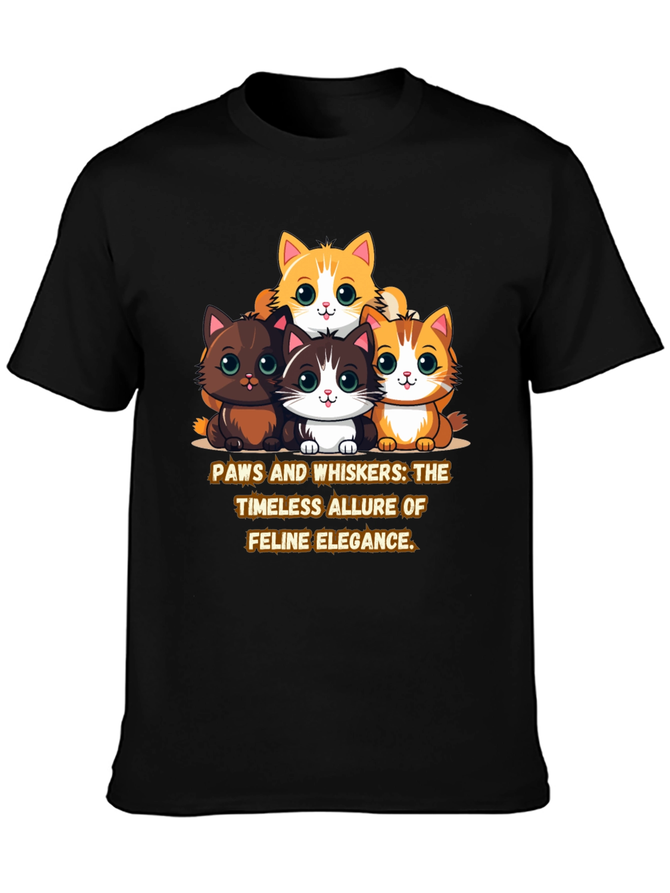 Cute Cat Elegance T-Shirt