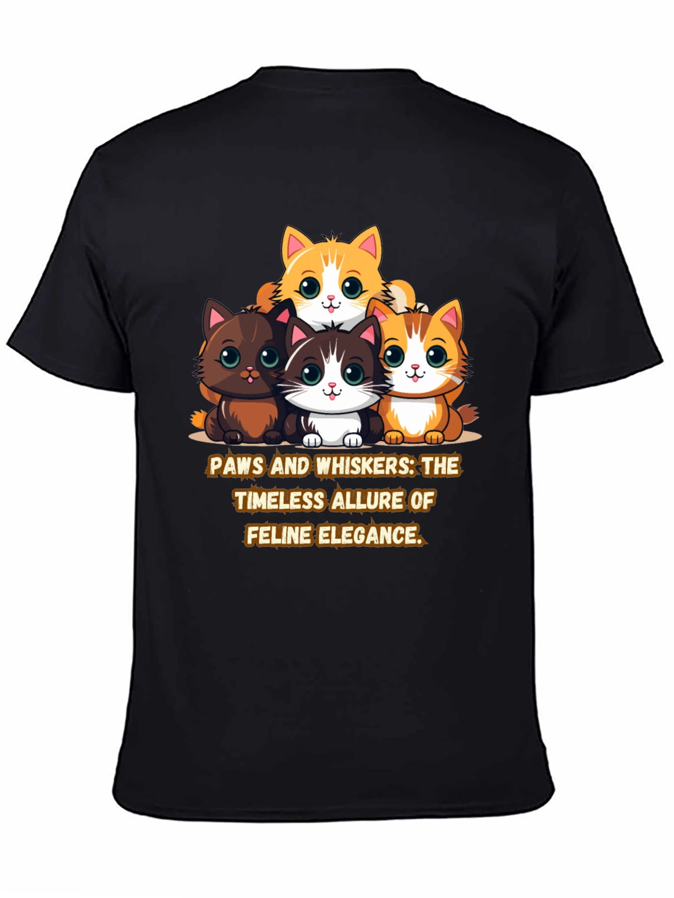 Cute Cat Elegance T-Shirt
