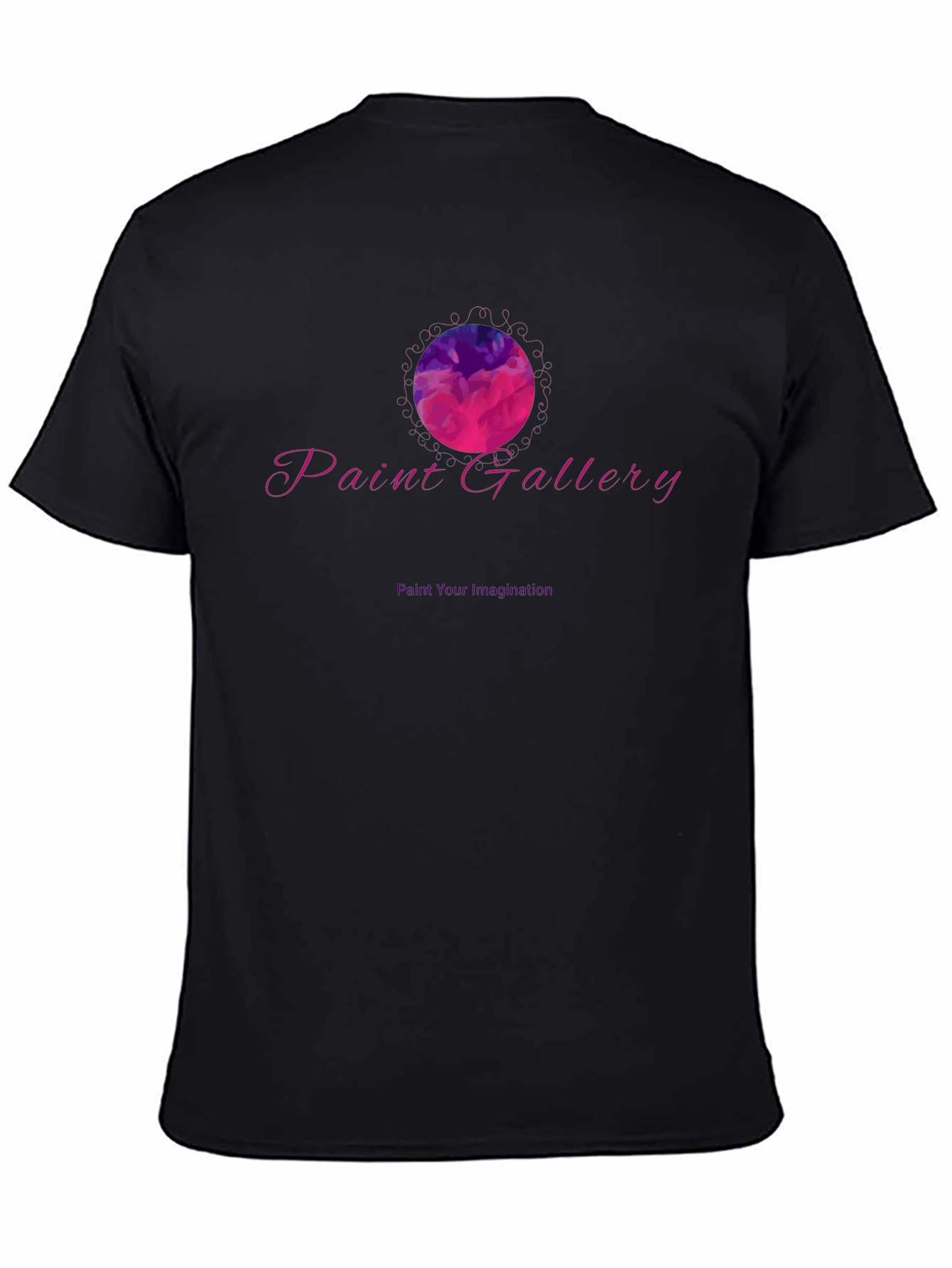 Paint Gallery Artistic Black T-Shirt