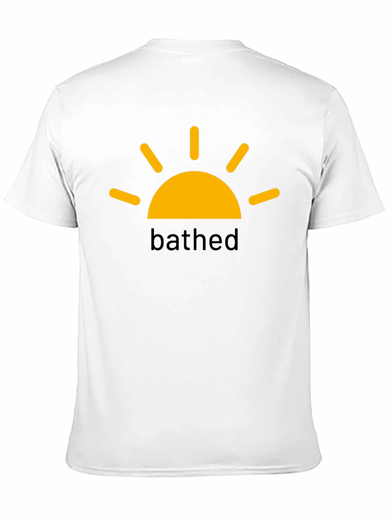 BATHED Sun Graphic Tee -  Black Cotton Comfort