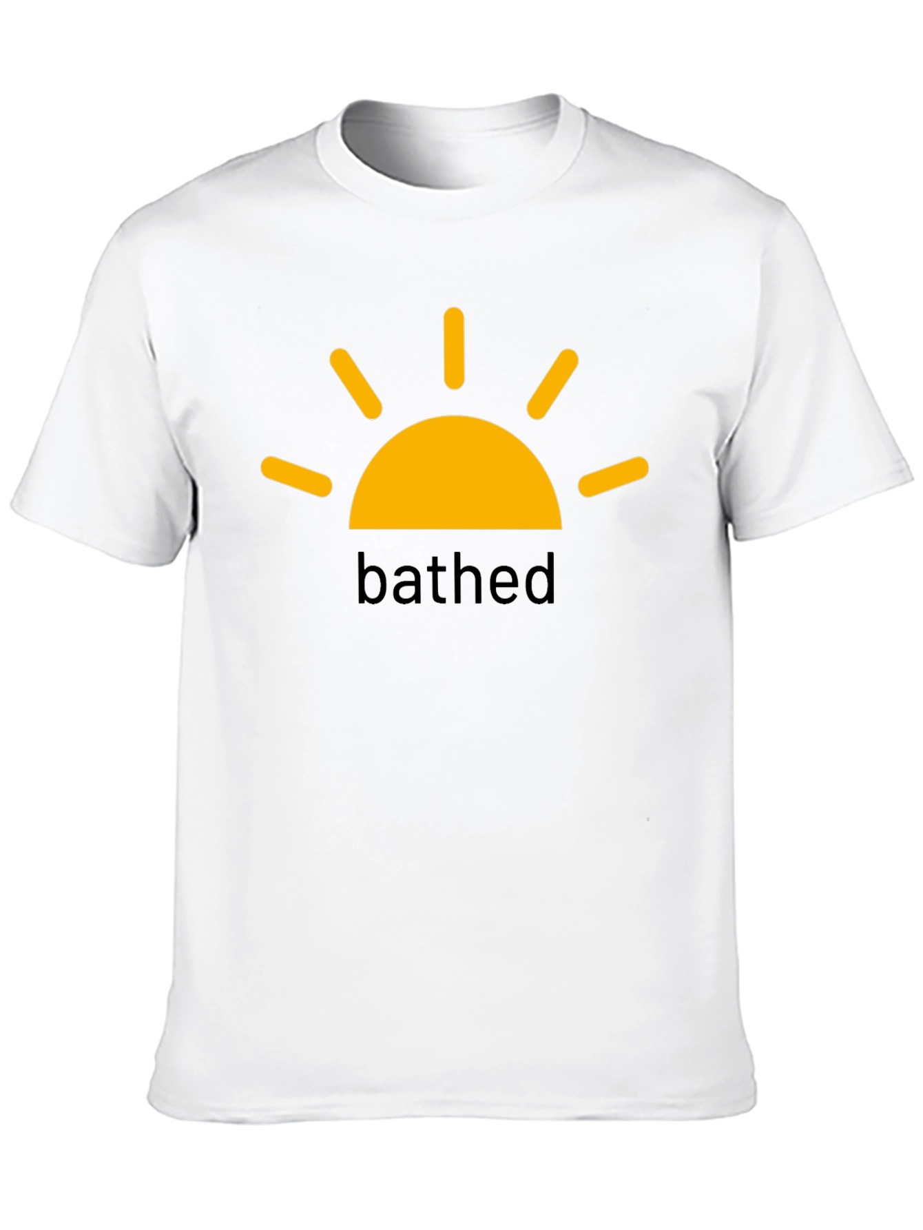 BATHED Sun Graphic Tee -  Black Cotton Comfort