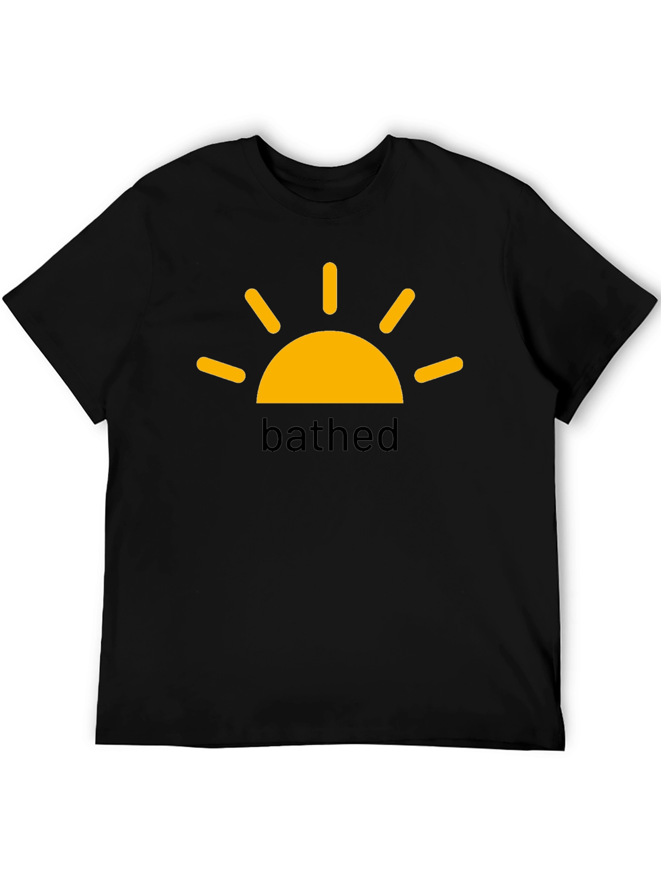 BATHED Sun Graphic Tee -  Black Cotton Comfort