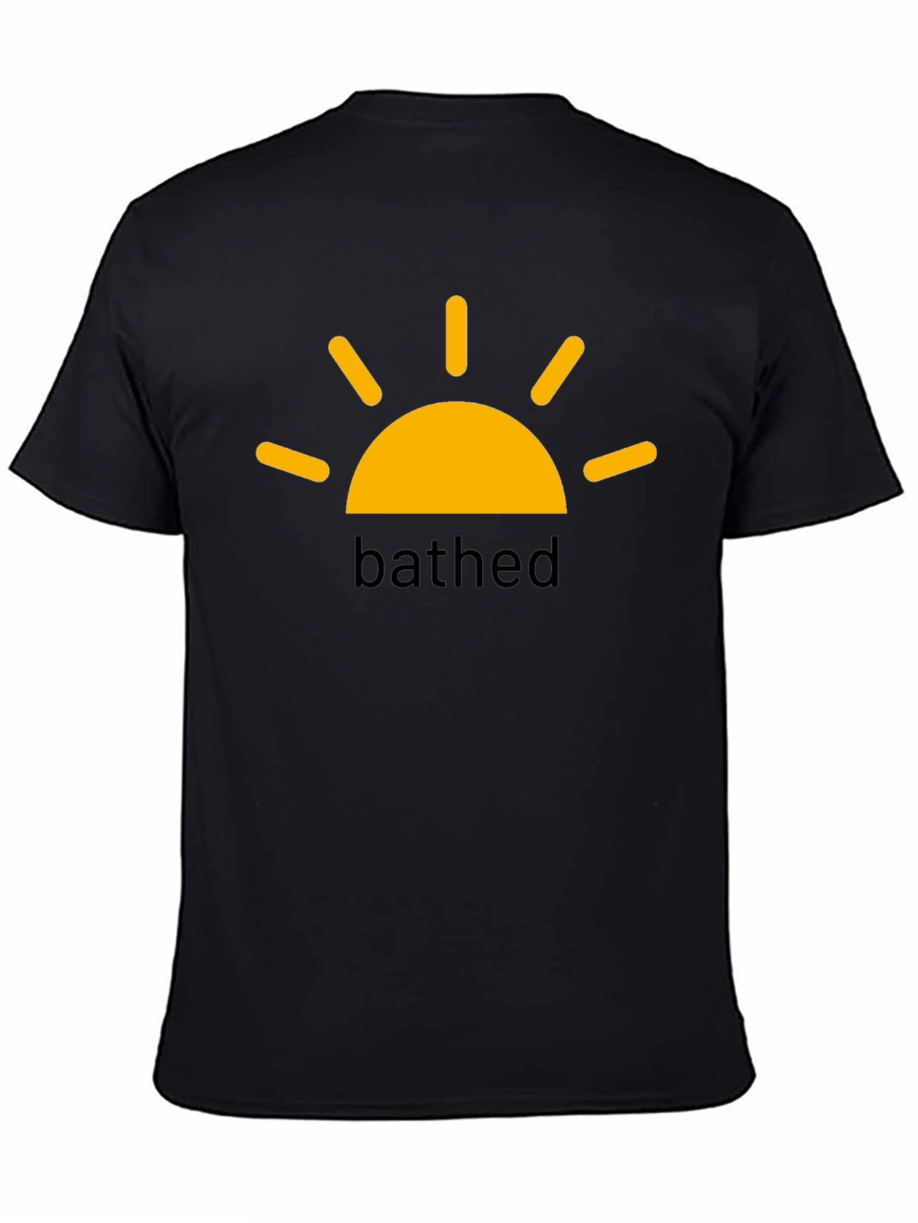 BATHED Sun Graphic Tee -  Black Cotton Comfort