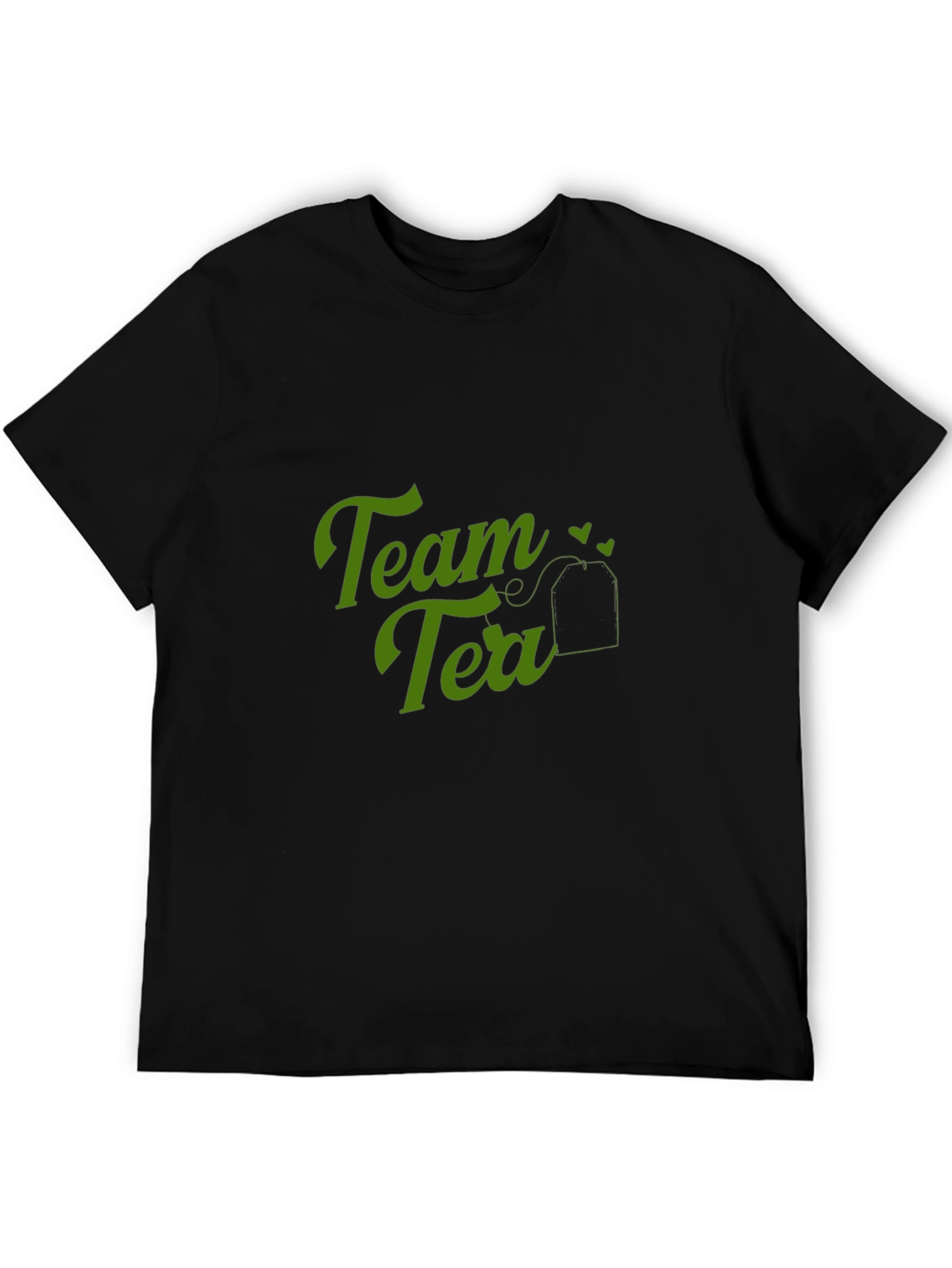Team Tea T-Shirt - Black Crew Neck Soft Tee