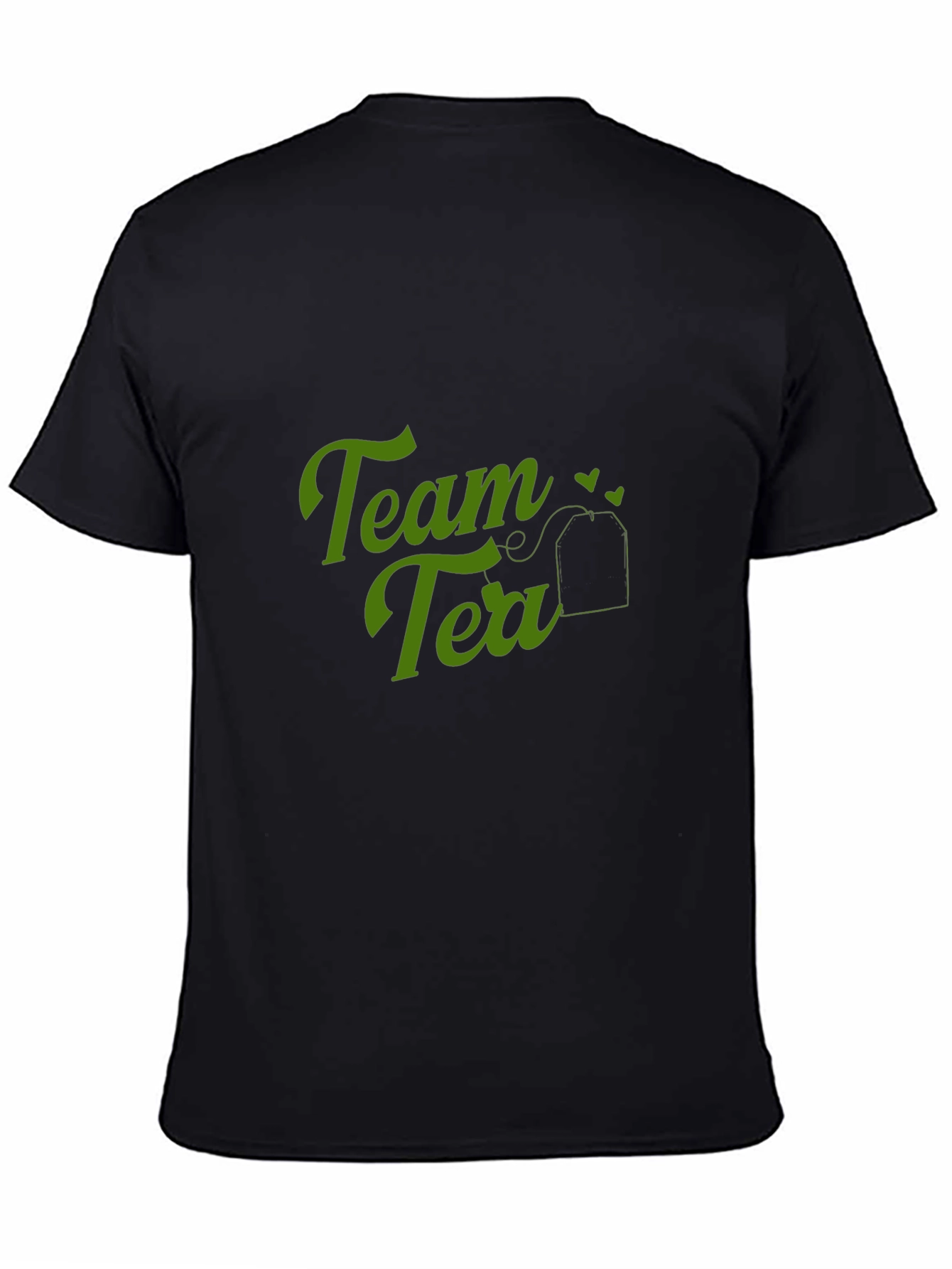 Team Tea T-Shirt - Black Crew Neck Soft Tee