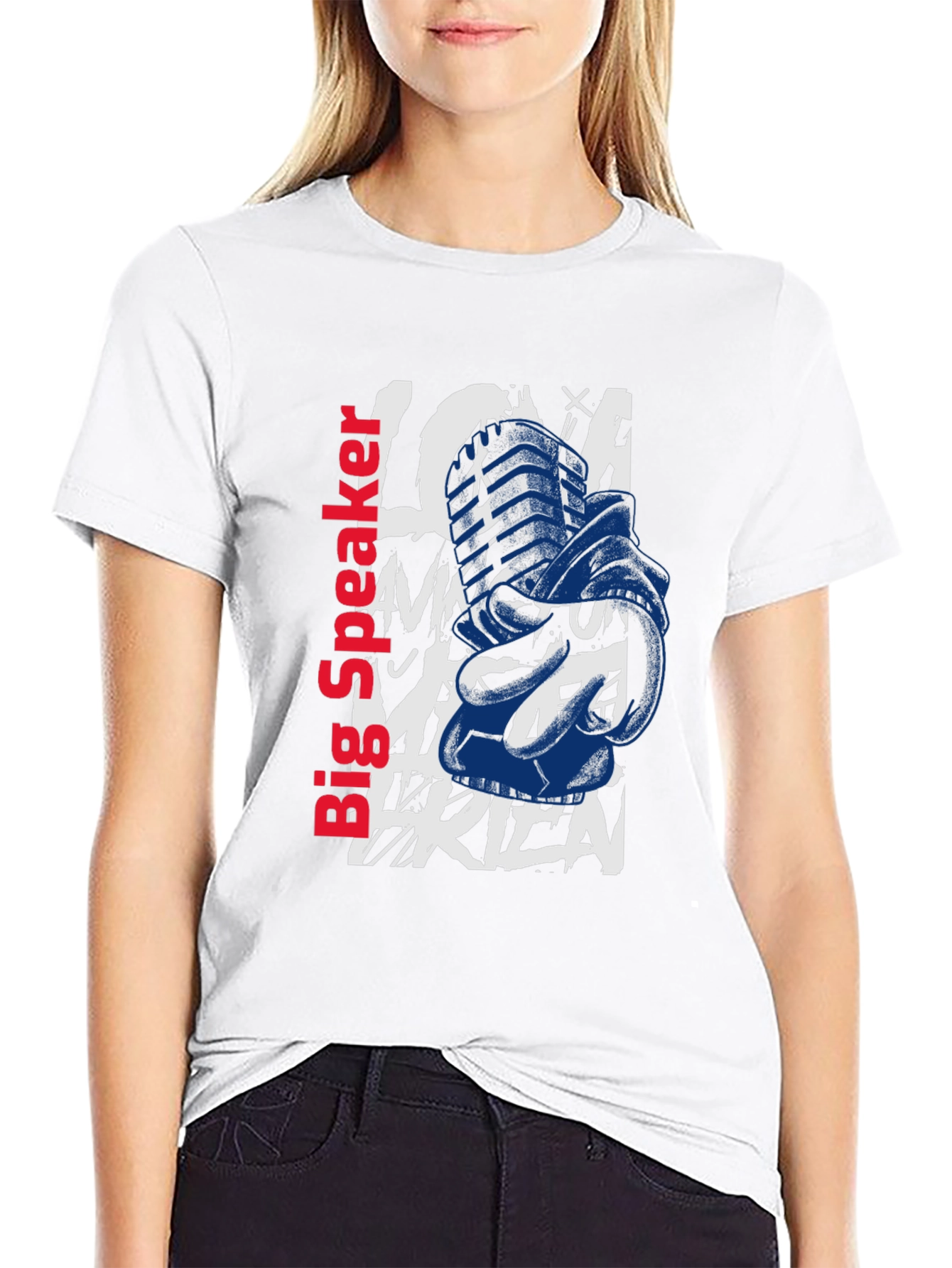 Big Speaker Graphic Print T-Shirt